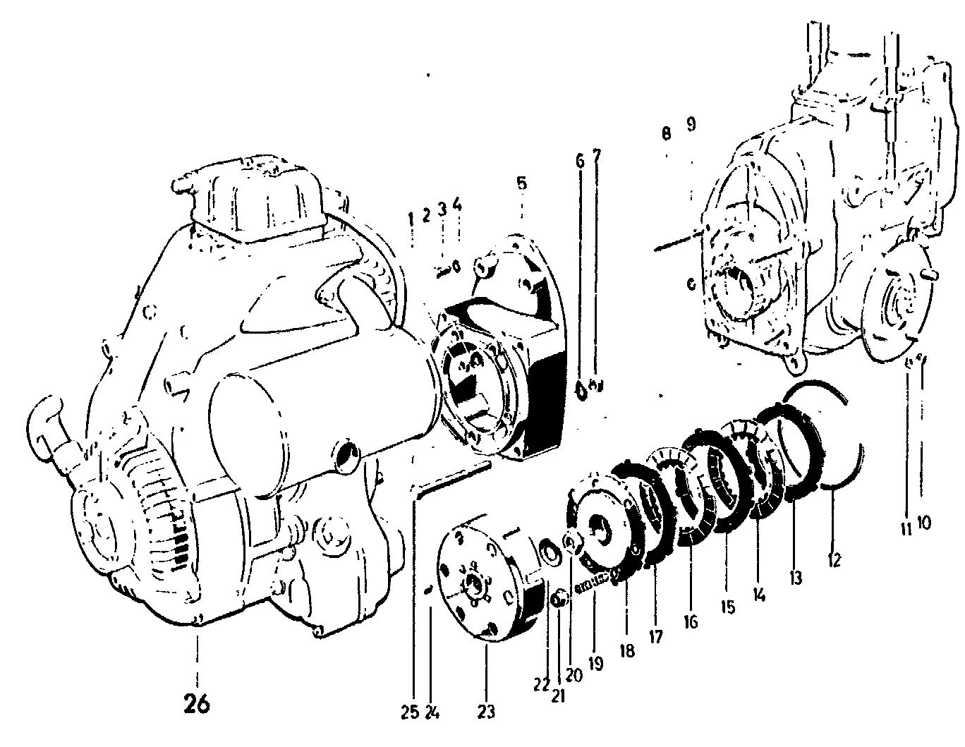 Motorflansch, Kupplung