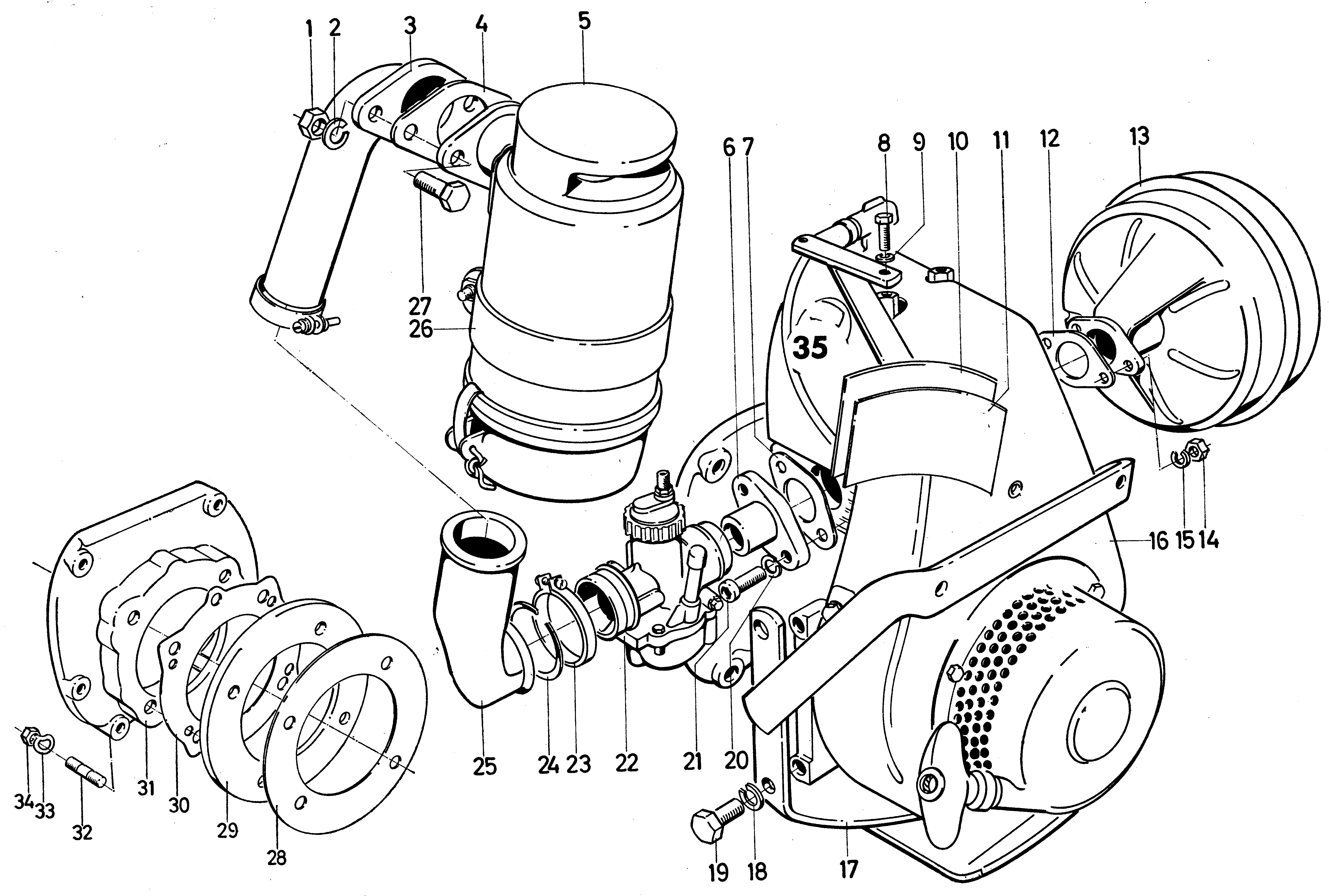 Accessories engine Hirth 84 M 4