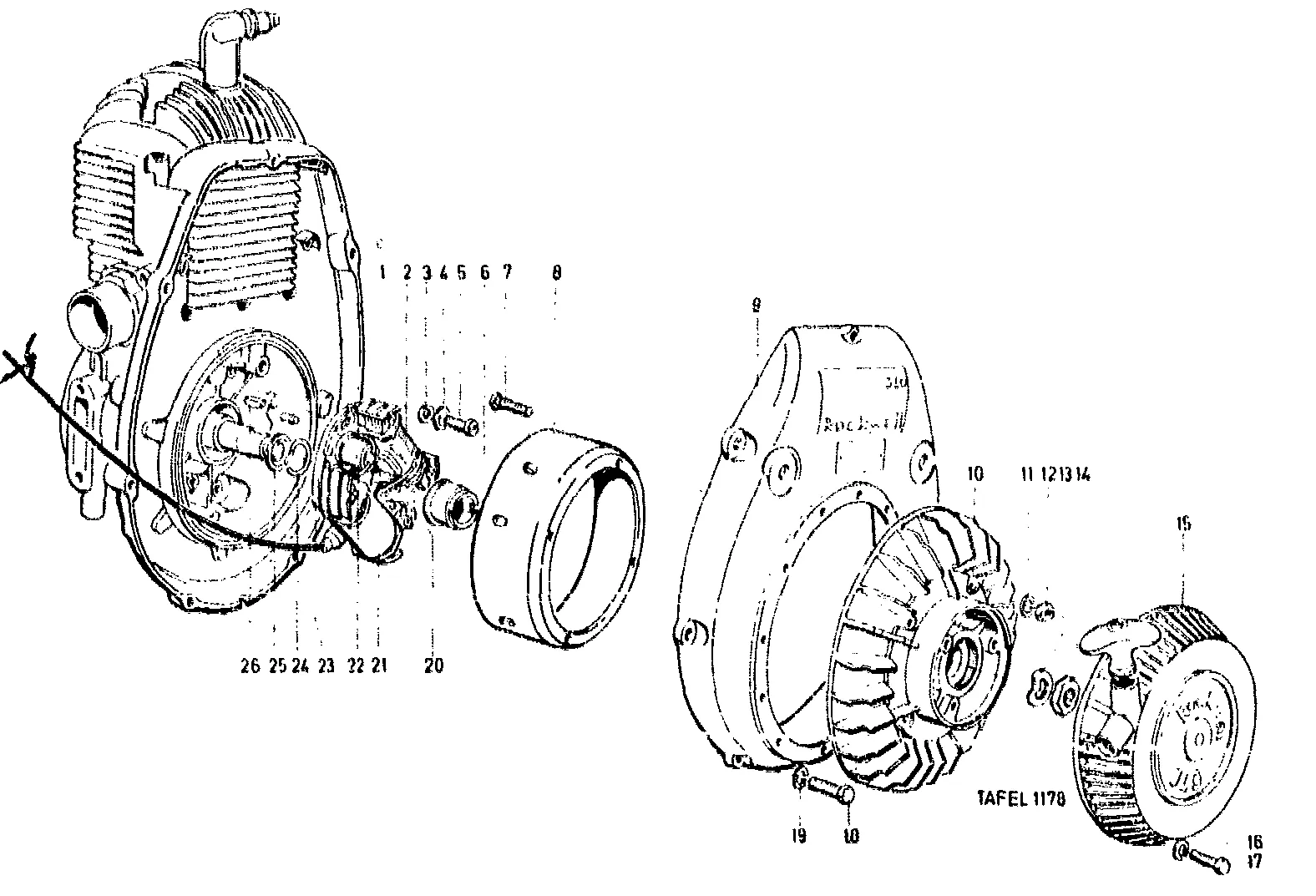 Zünder, Luftführung, Lüfterrad