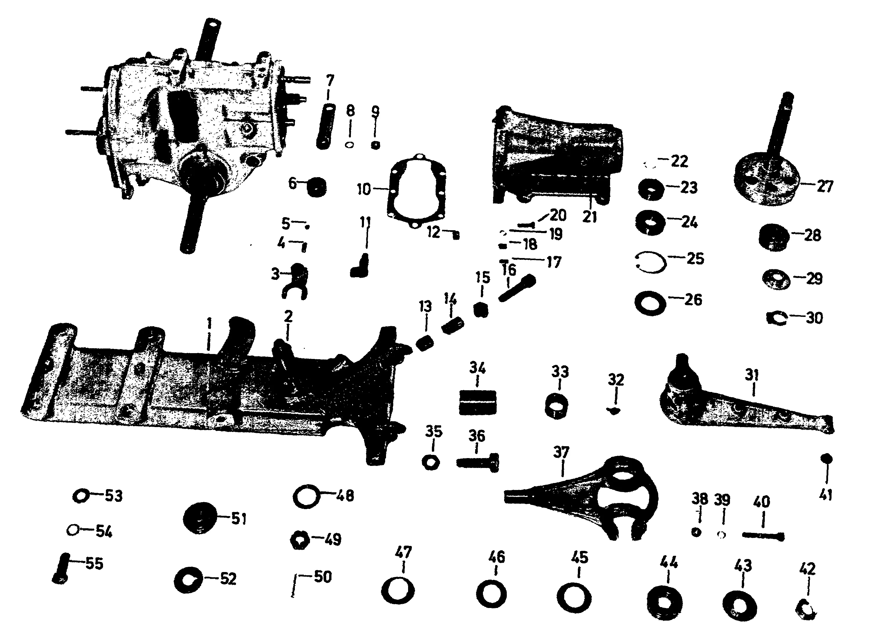 Mähbalkenträger, Gelenktrieb