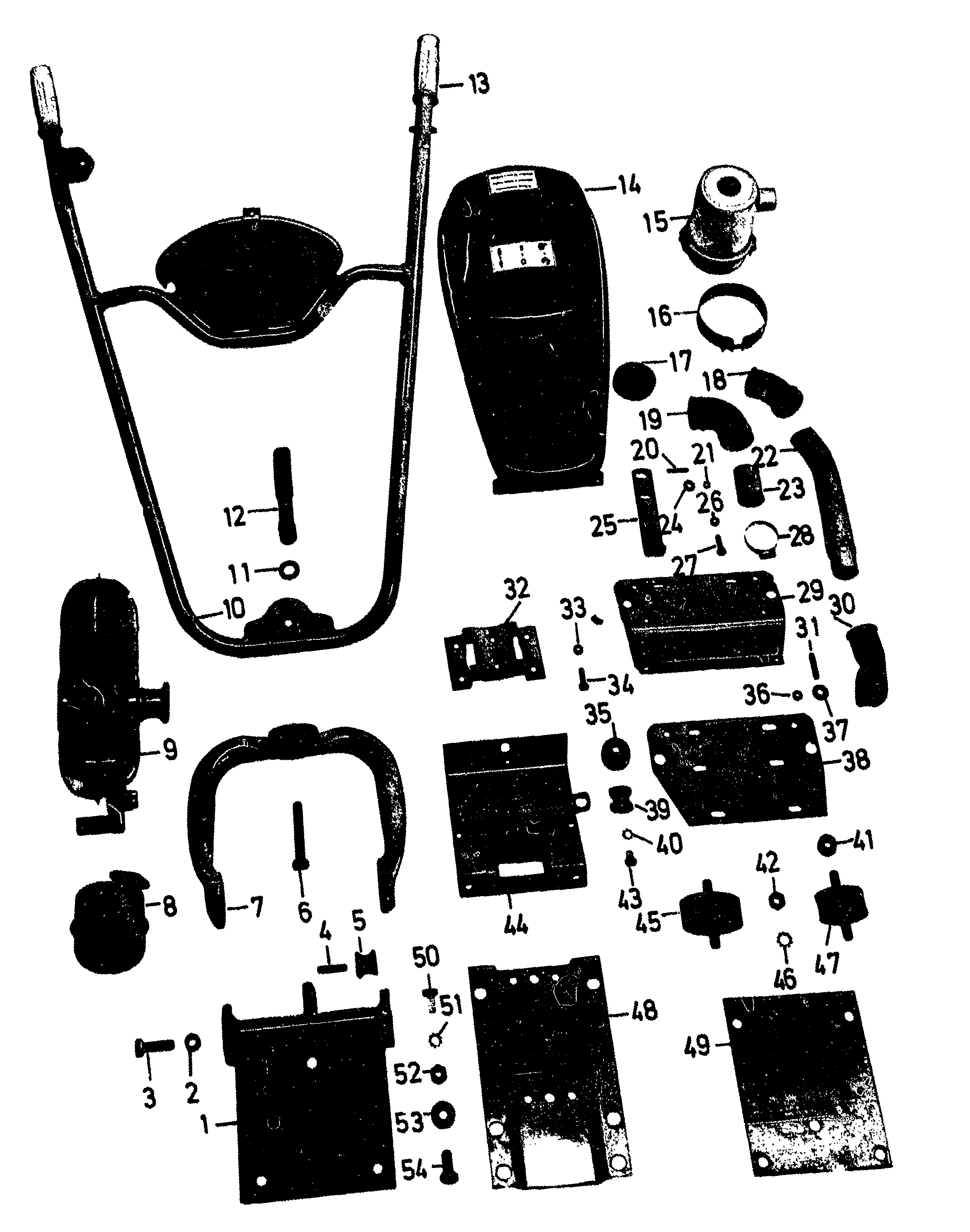 Anbauteile, Schwenkholmausführung