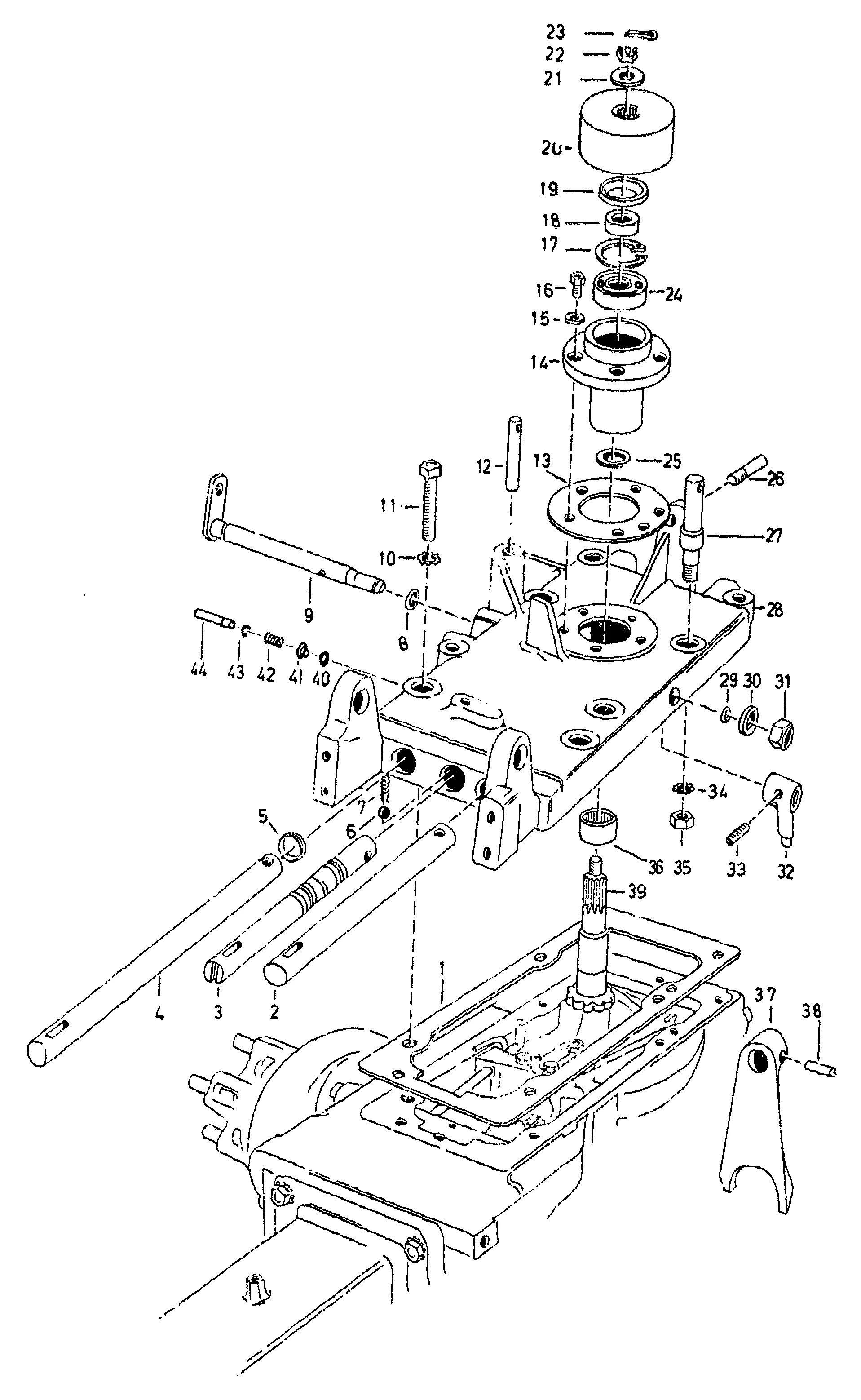 Gear brake, shifting linkage