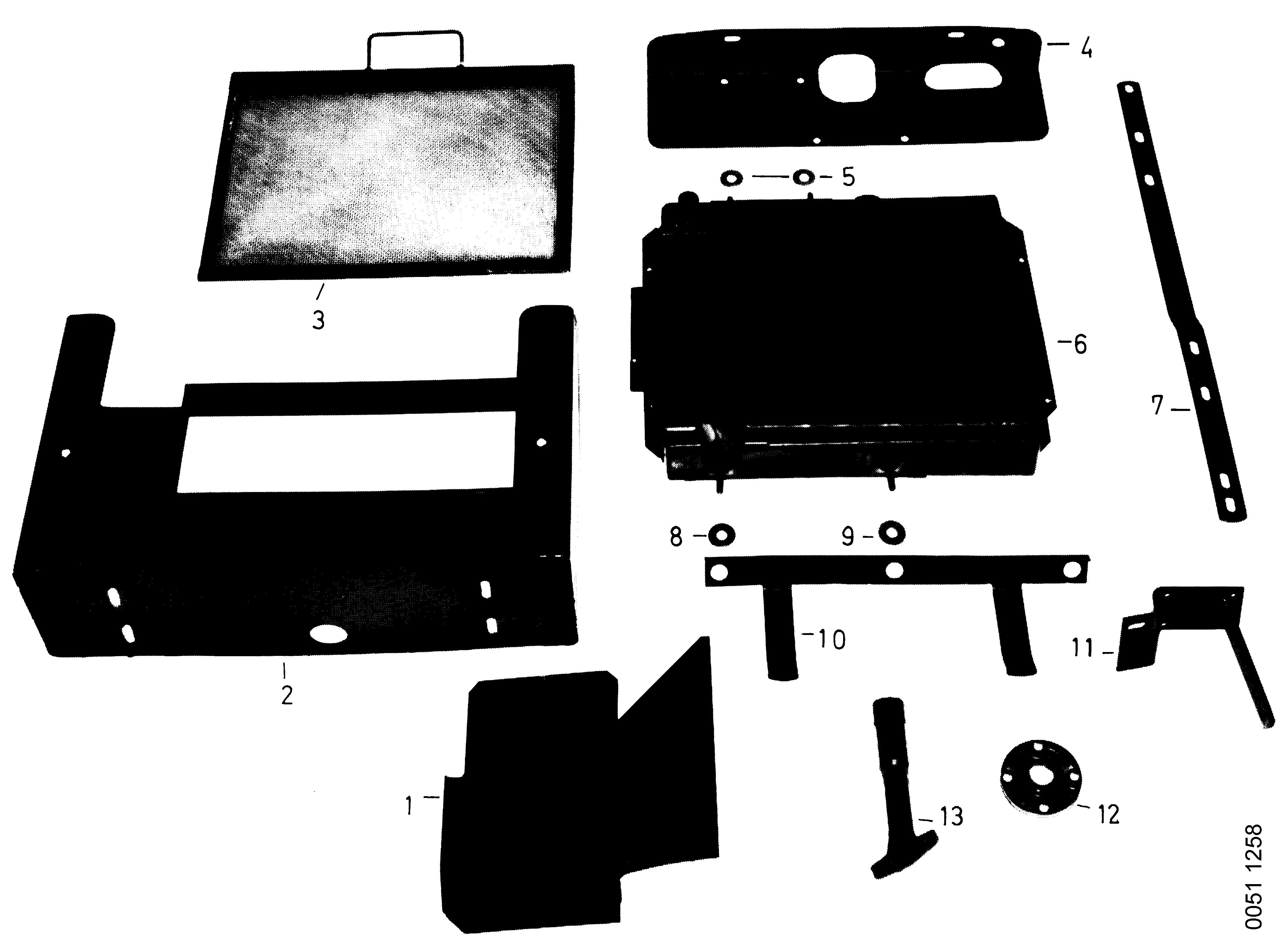 Pot d'aspiration, grille de ventilation moteur 800-4