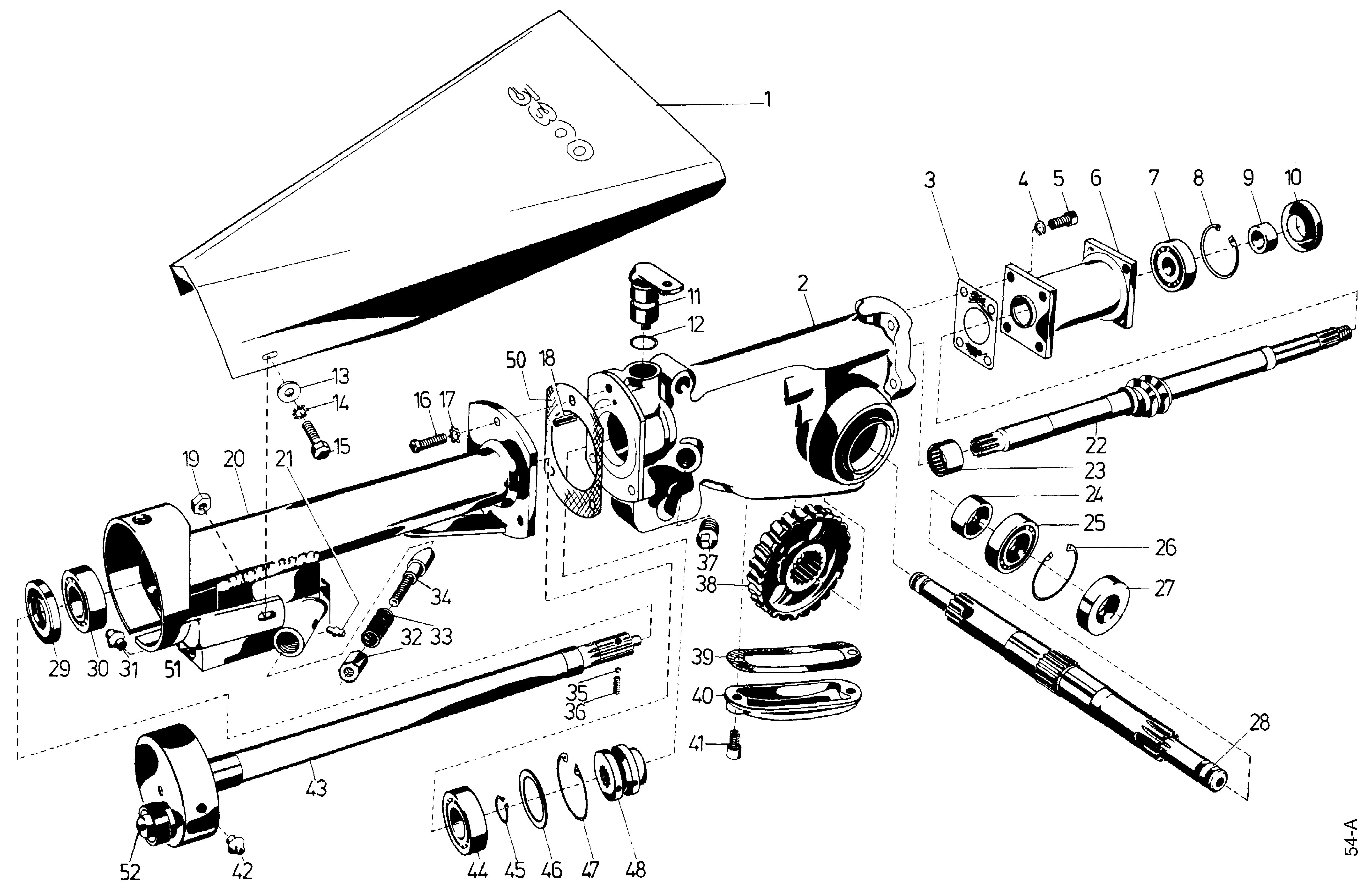 Transmission and cutter drive