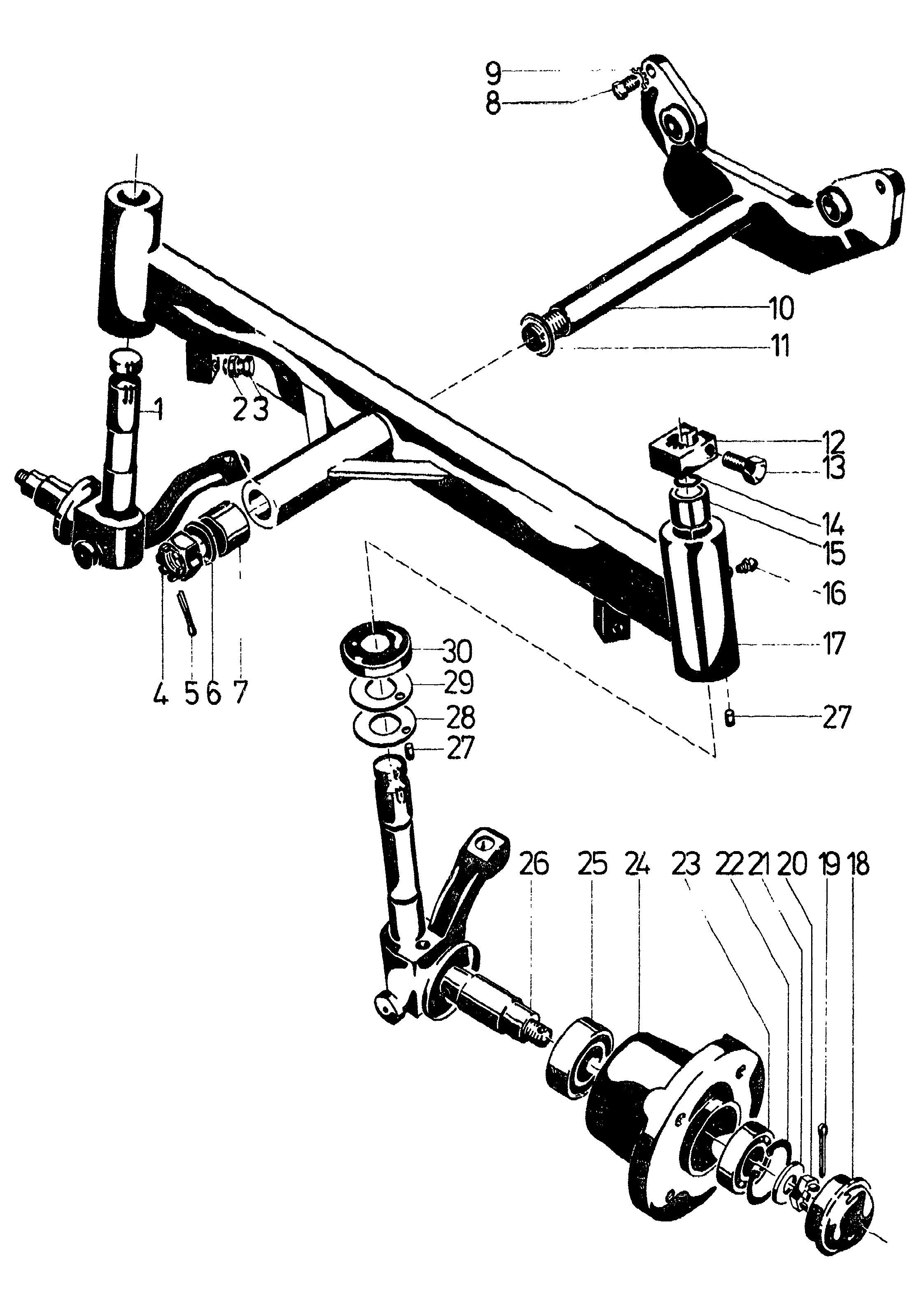 Essieu avant, ab Schlepper-Nr. 4807 977