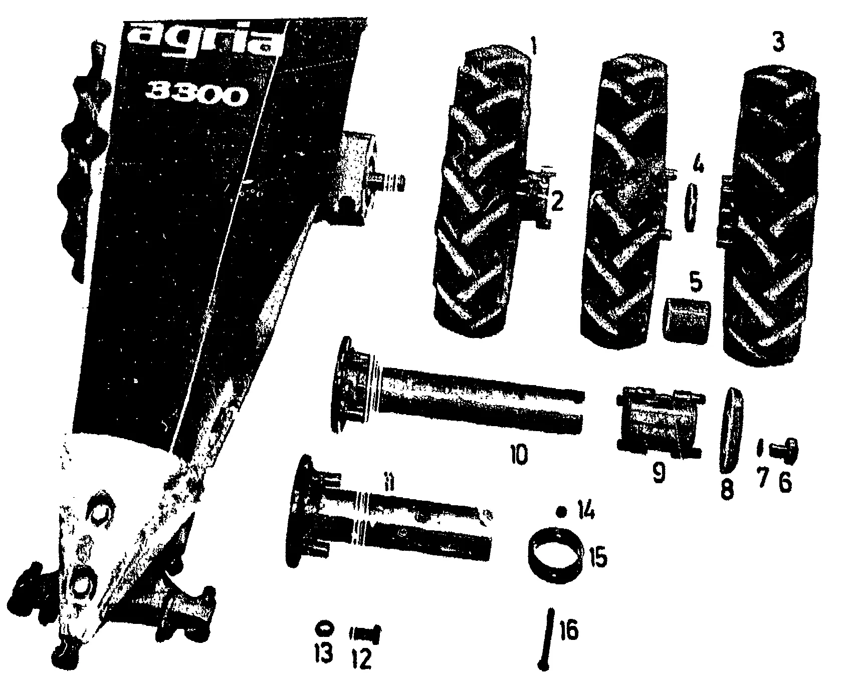 Triebradsatz Zwilling; Drilling