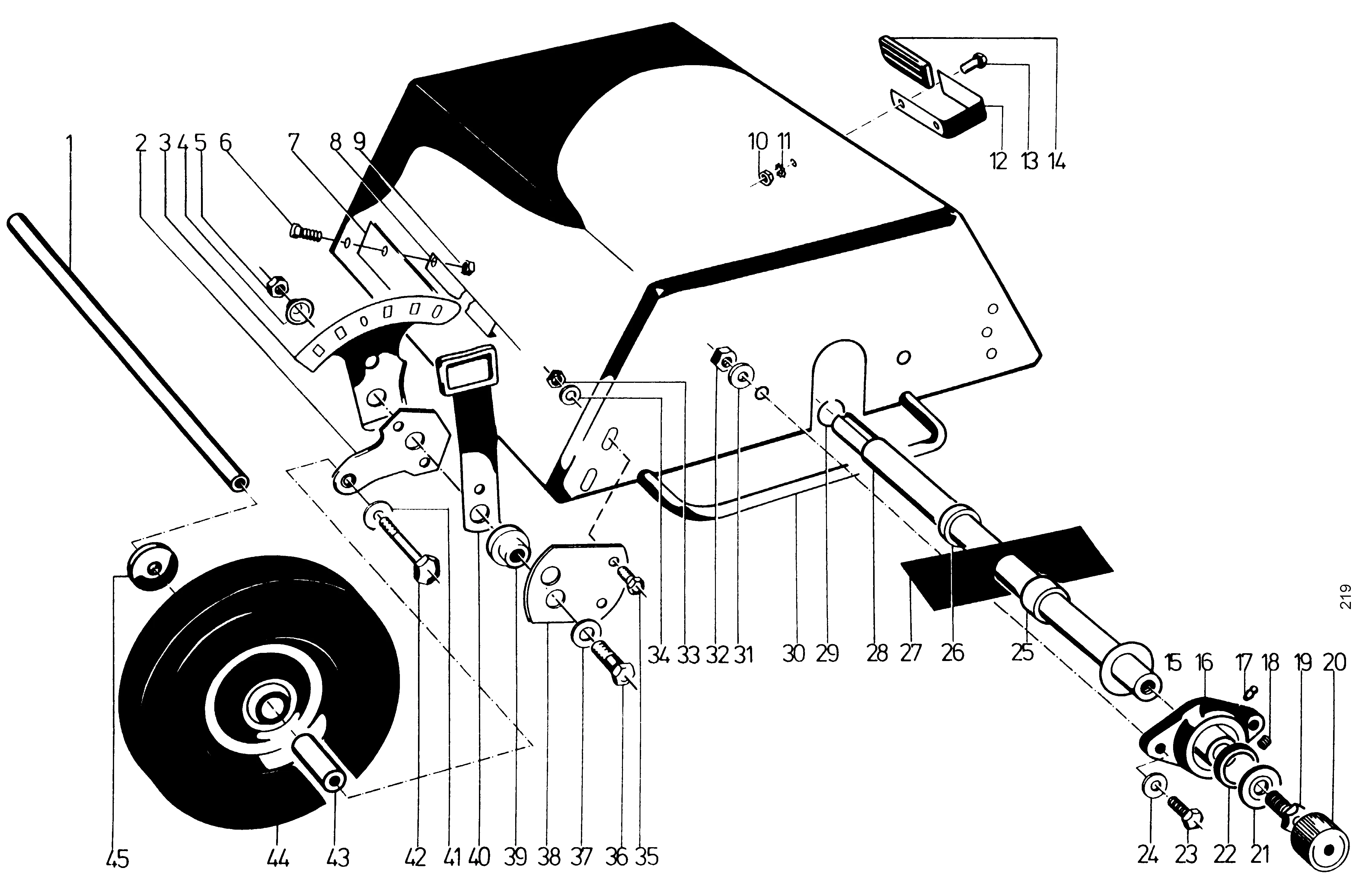 Messerkasten, Laufräder