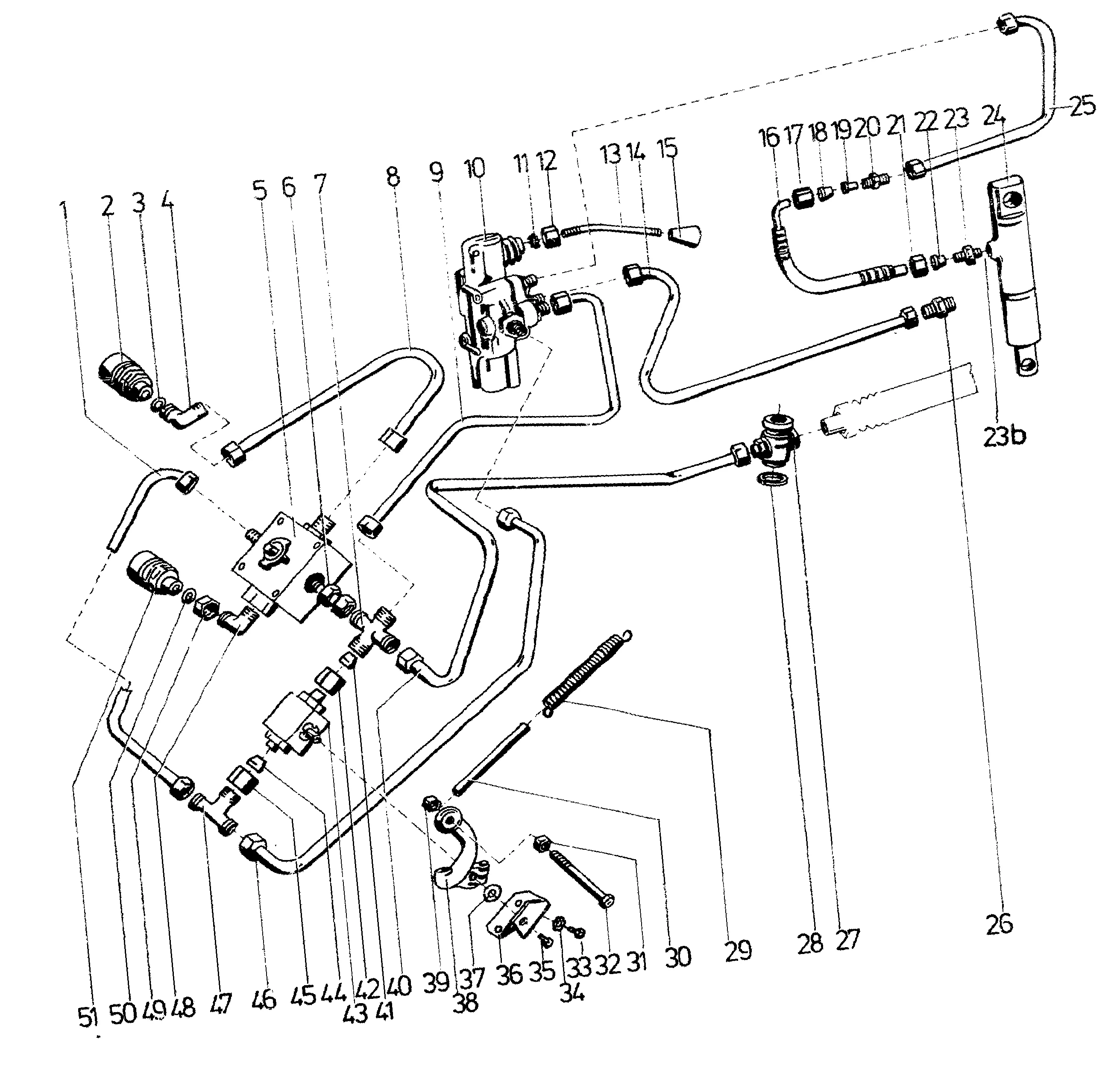 Hydraulique broche frontale
