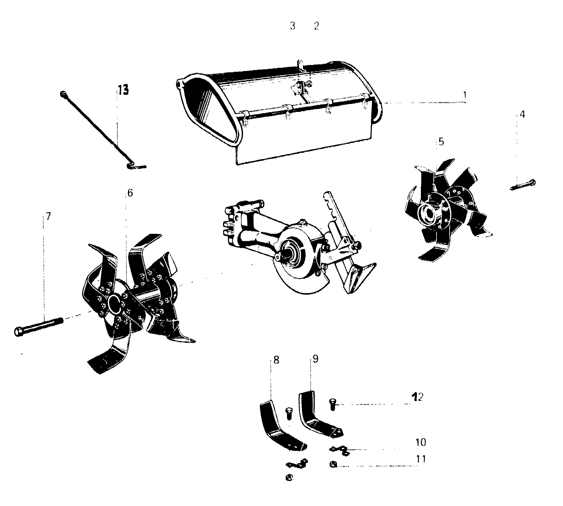 Protective hood, hoeing tools