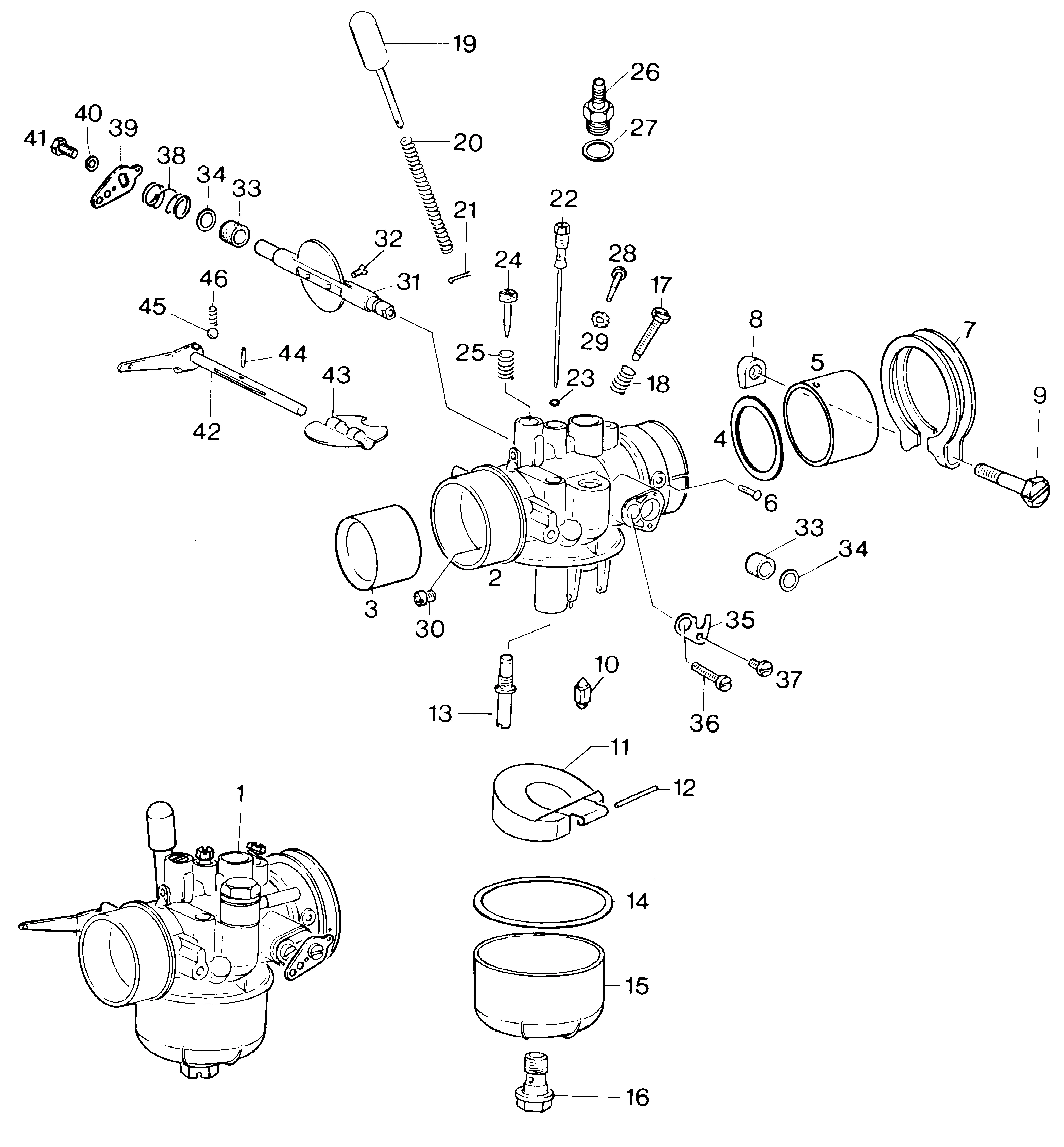 Carburetor 8/25S/183