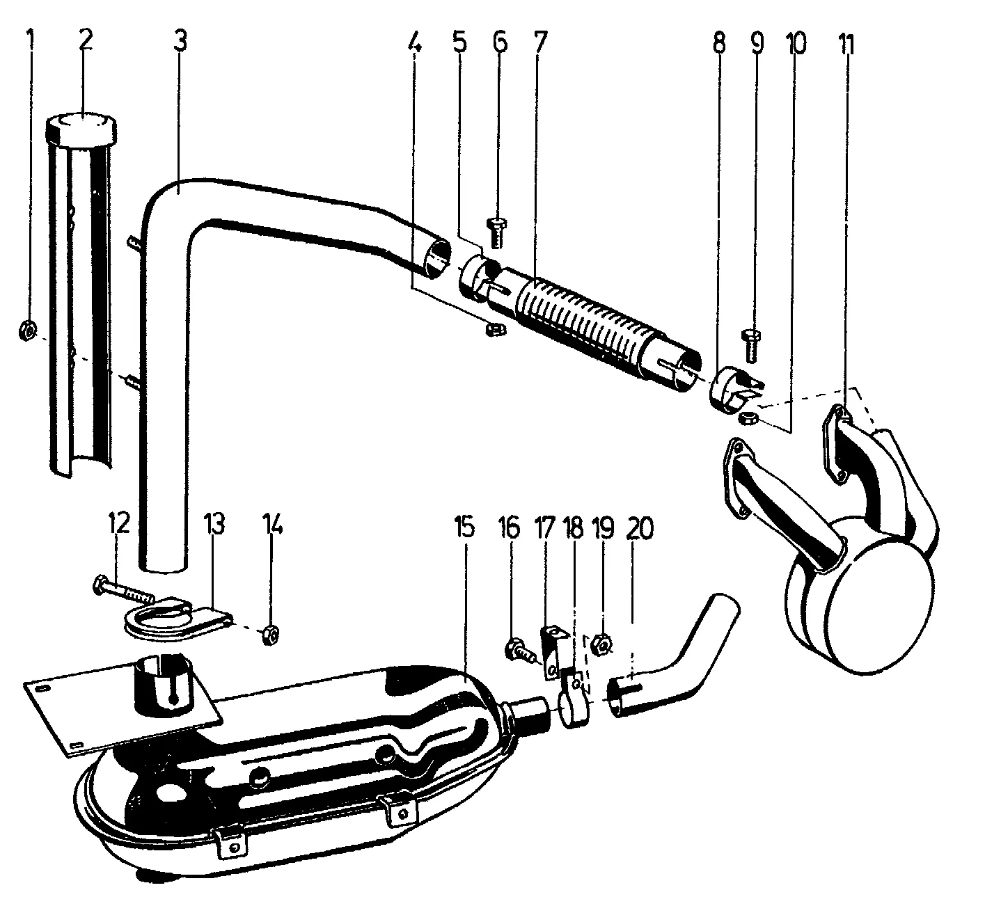Pot d'échappement, type 4900, version A