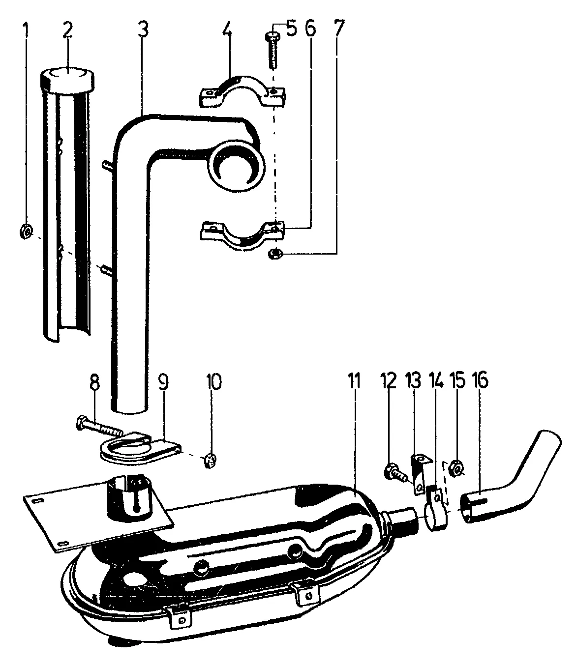 Pot d'échappement, type 7900, version A