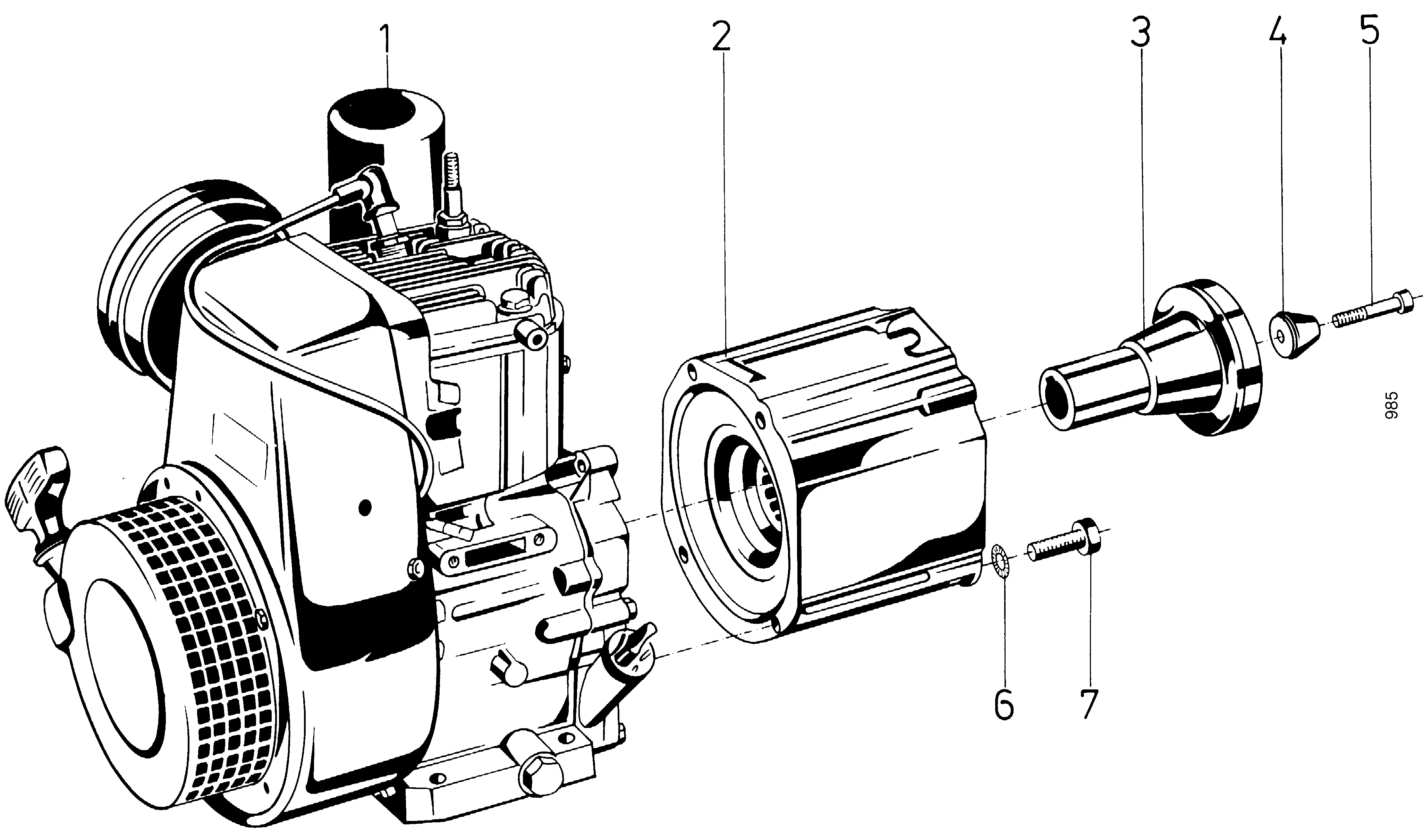 Accessoires moteur Kawasaki KF68D; Robin EY23