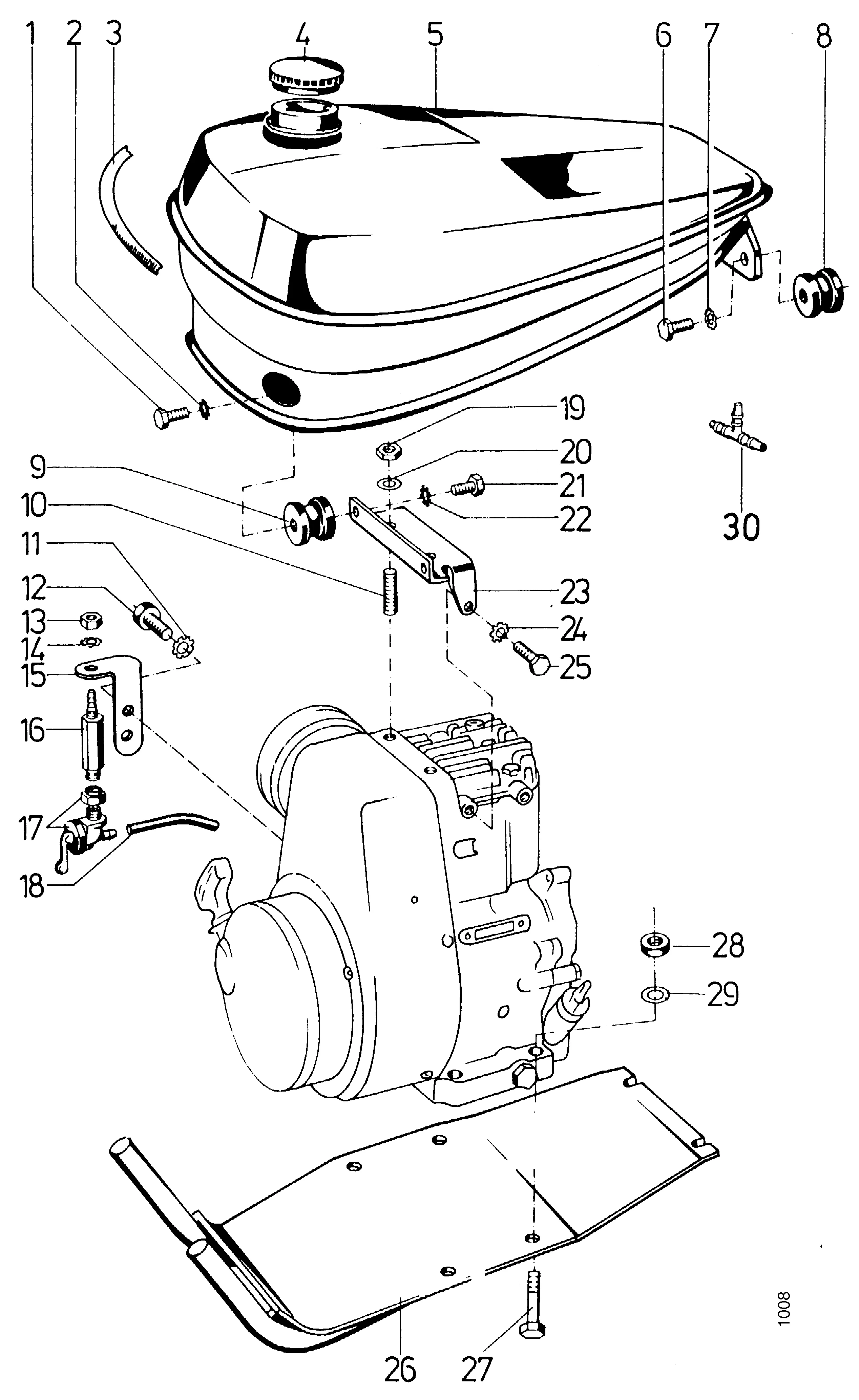 Accessoires moteur Kawasaki KF68D; Robin EY23