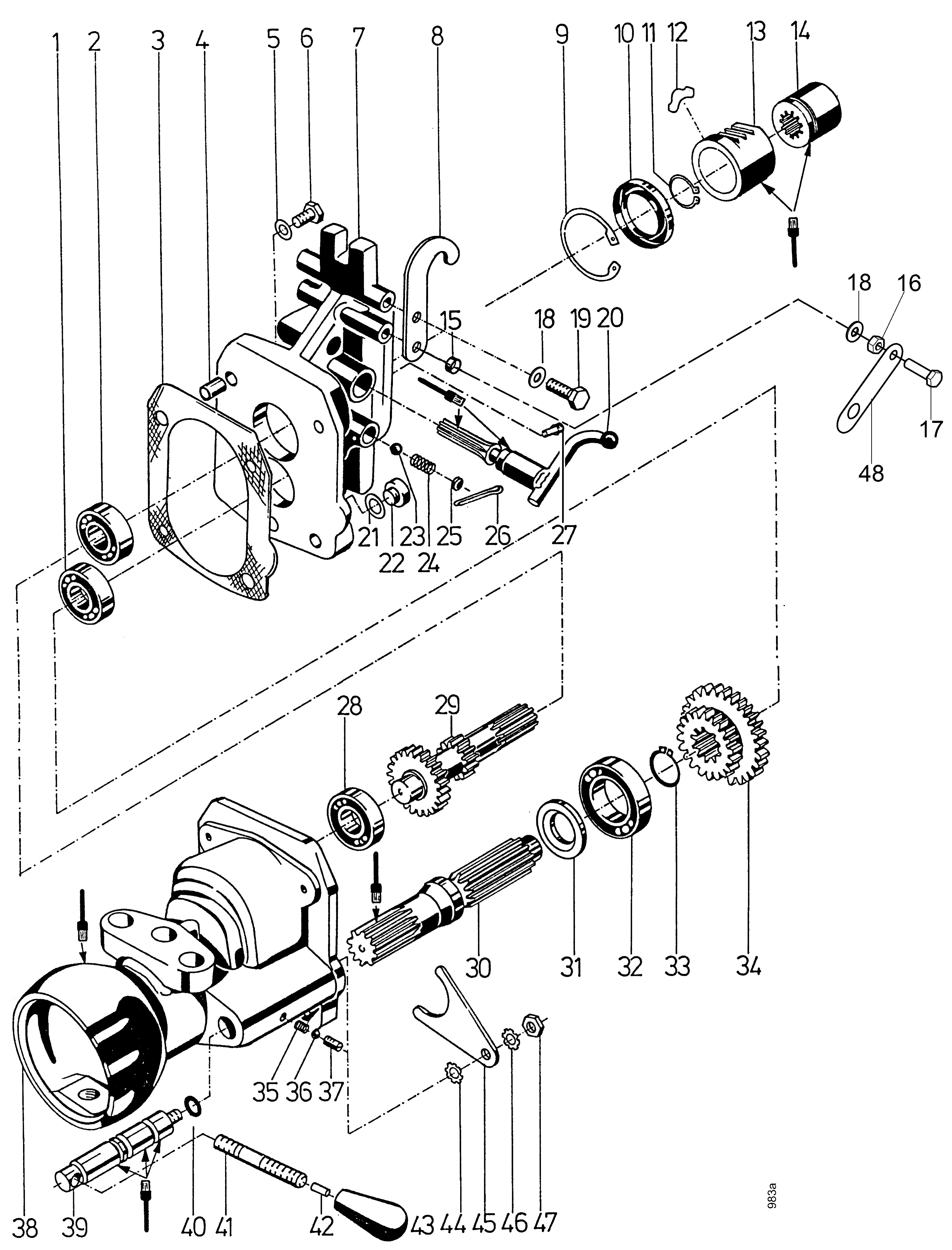 Anbau-Kehrmaschine 3494 011, 2-Gang-Getriebe