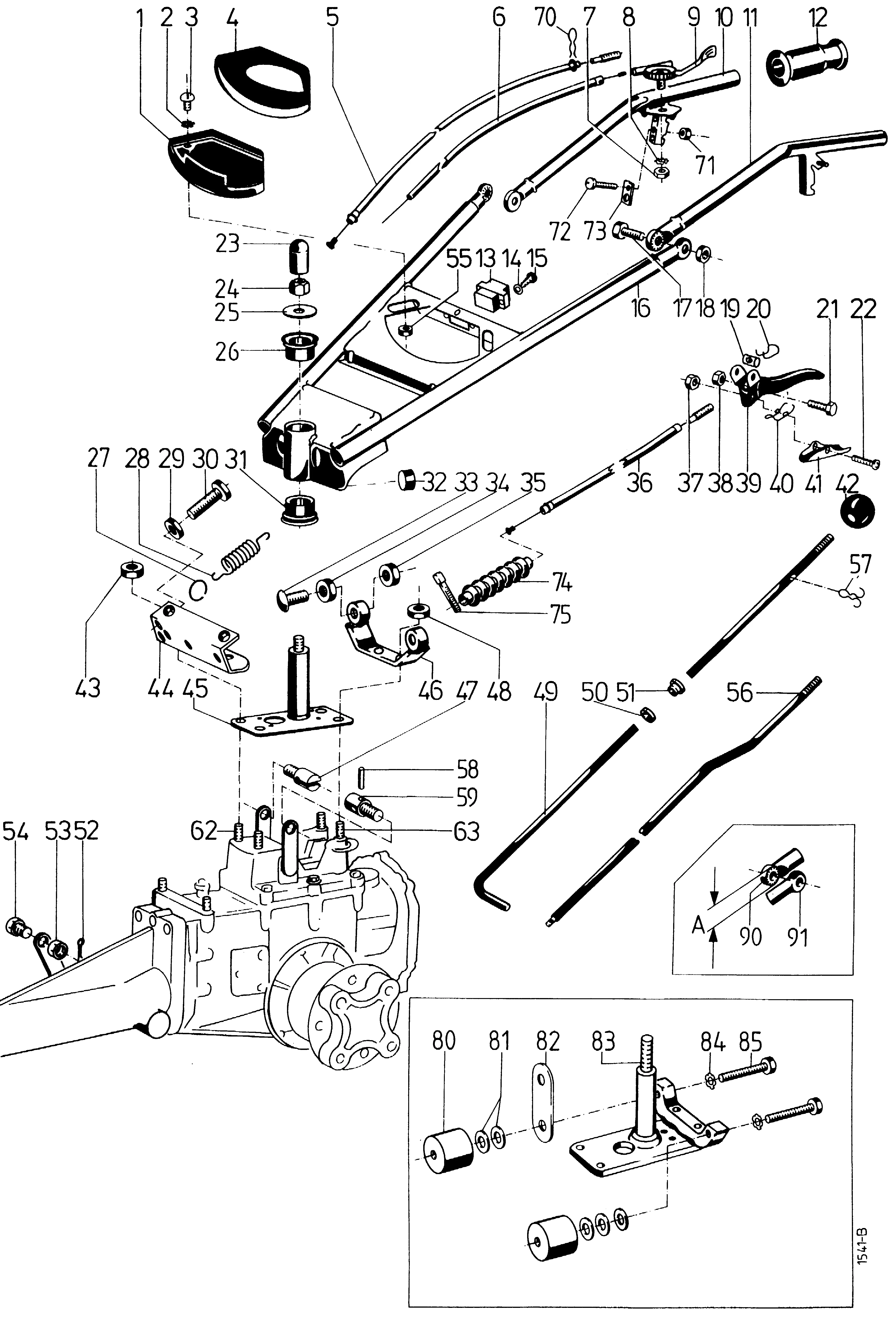 Lenker, Bowdenzüge, Schaltstangen