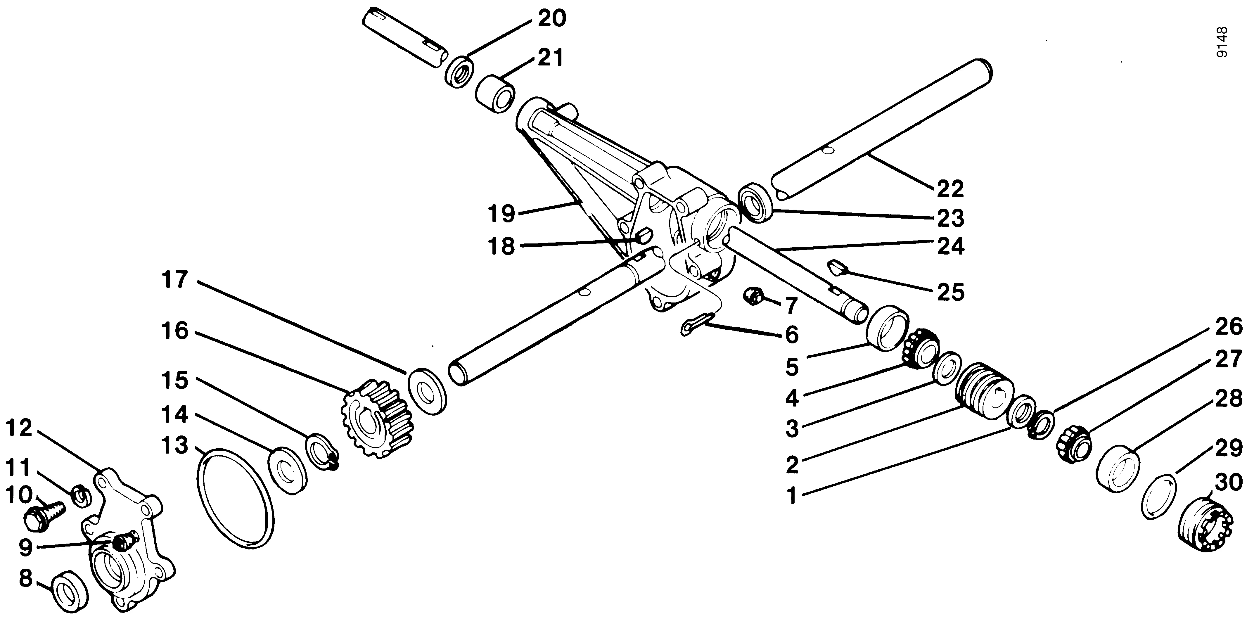Anbau-Schneefräse 3495 011, Fräsgetriebe