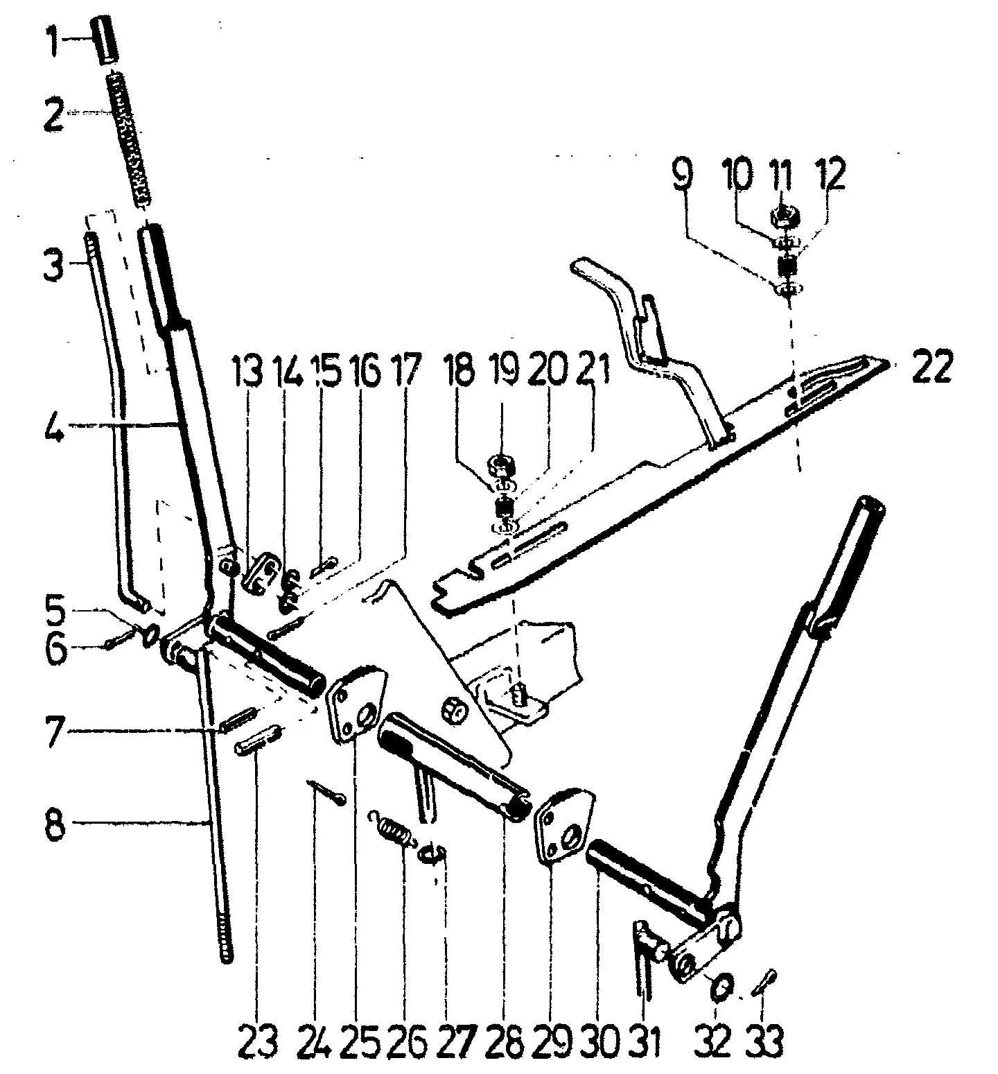 Lever for single-wheel brake