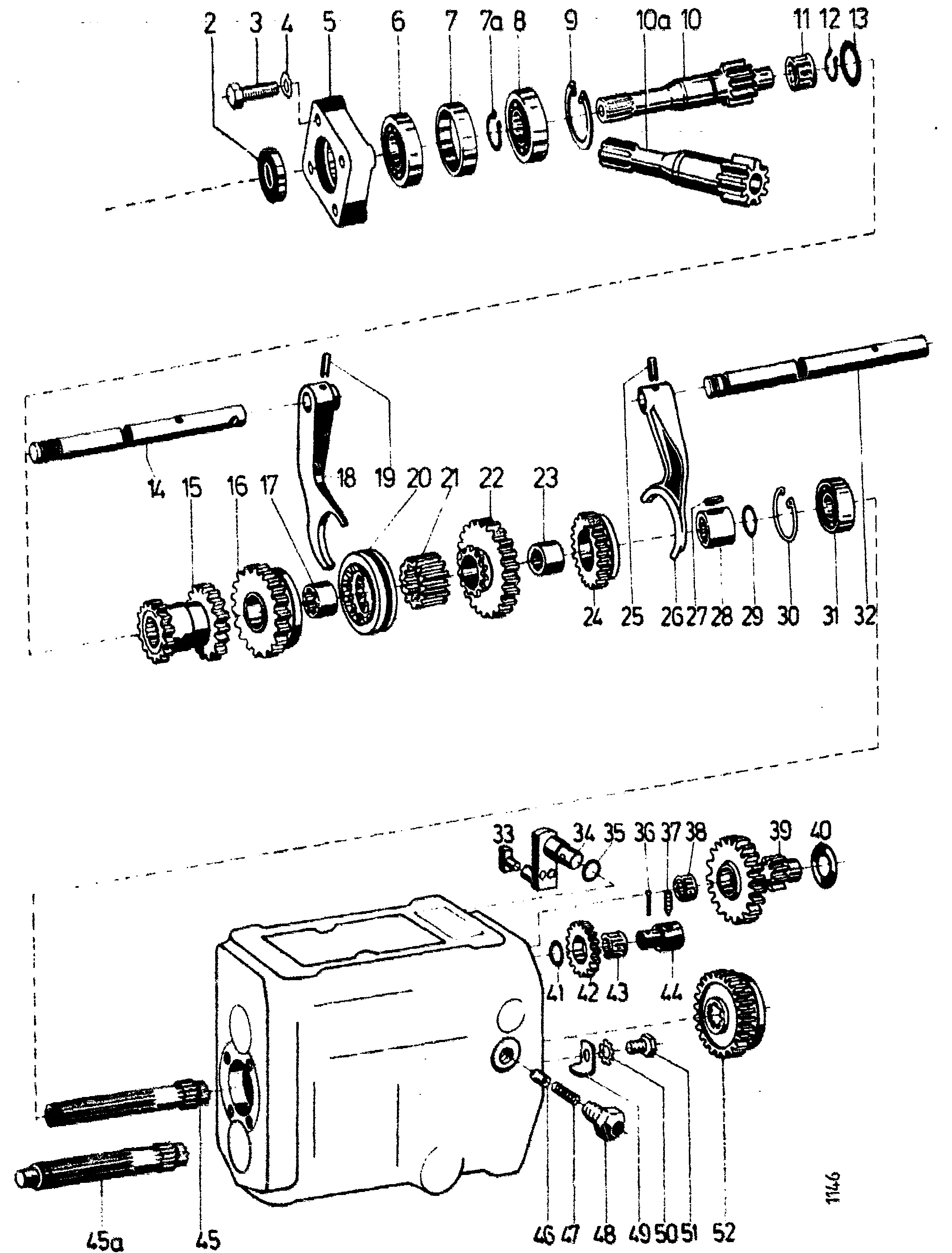Transmission, primary shaft