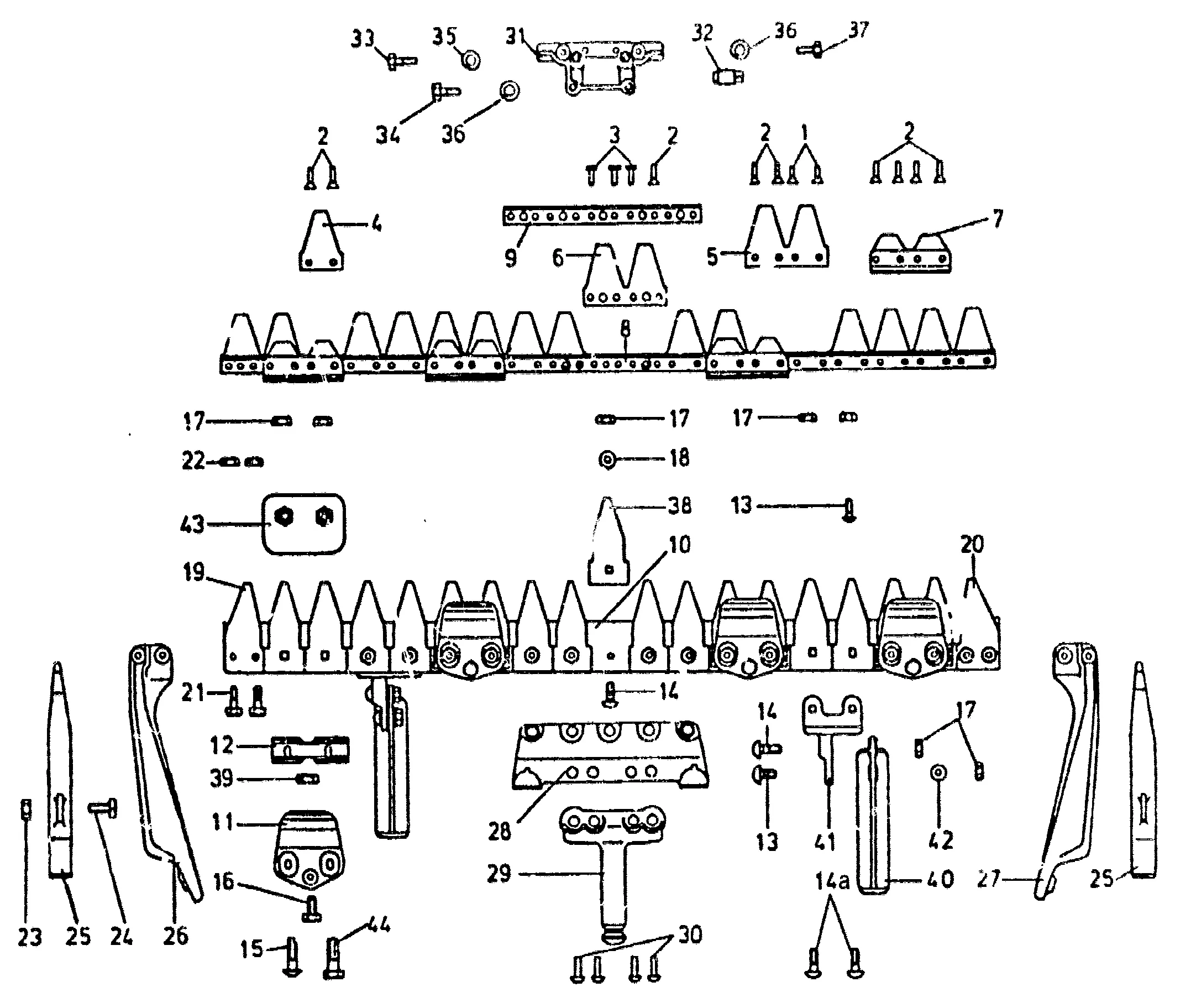 Cutter bar universal 1,40 m 1647 871