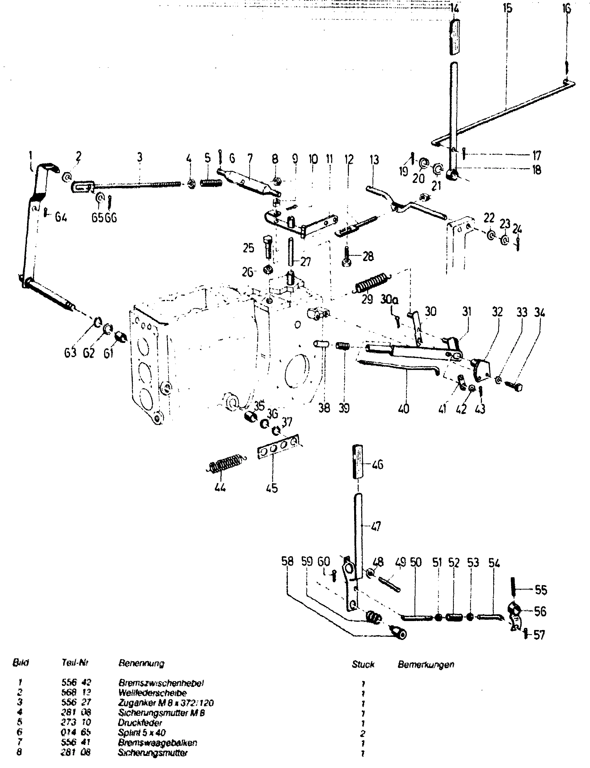 Braking and shifting linkage