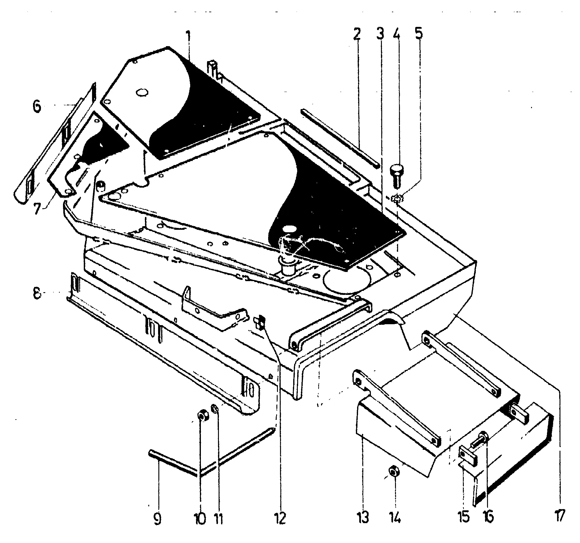 Sickle mower 150 cm lateral and rear discharge