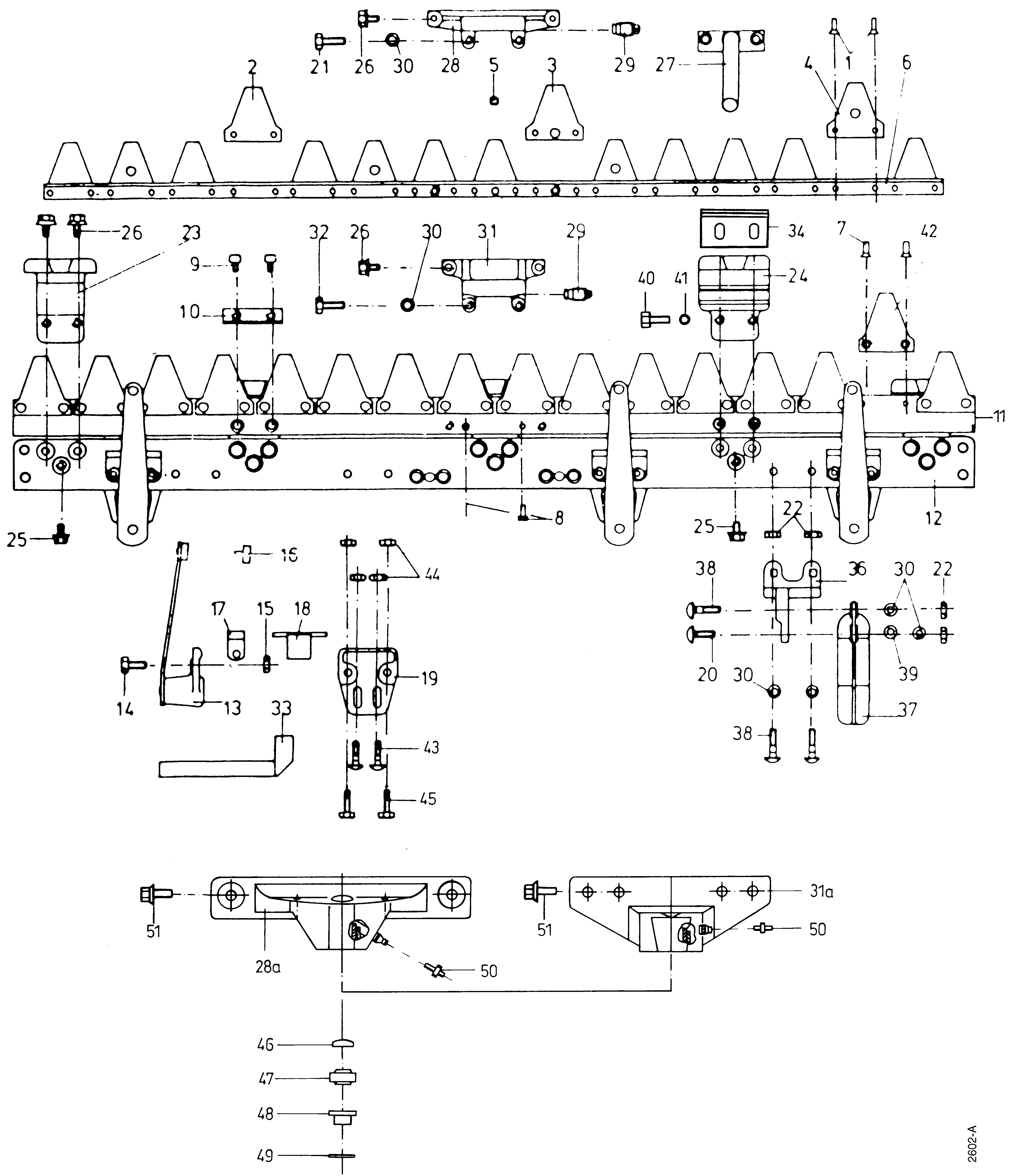 Mähbalken, Doppelmesser 1,50 m ESM 5547 581