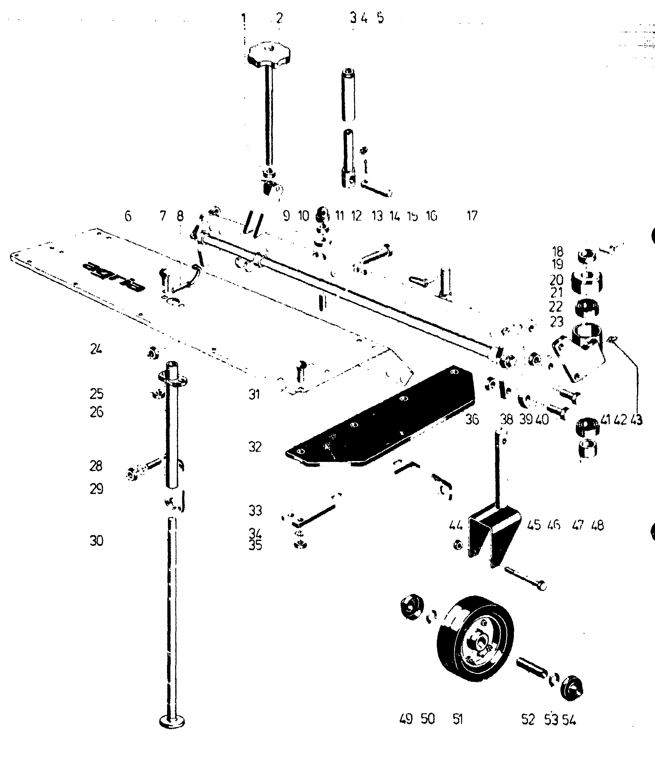 Front sweeping machine 6994 011, 6994 021