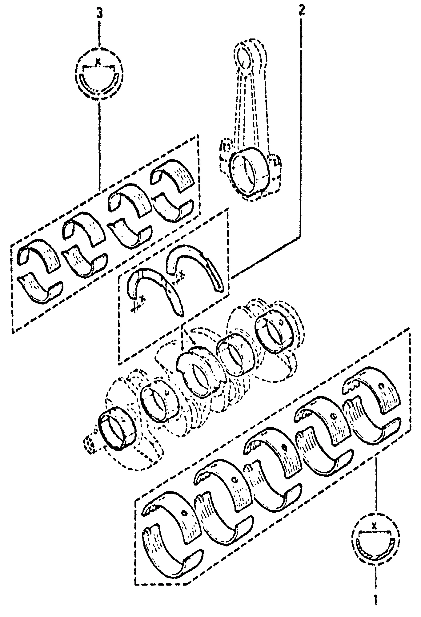 Coussinets, rondelles d'ajustage
