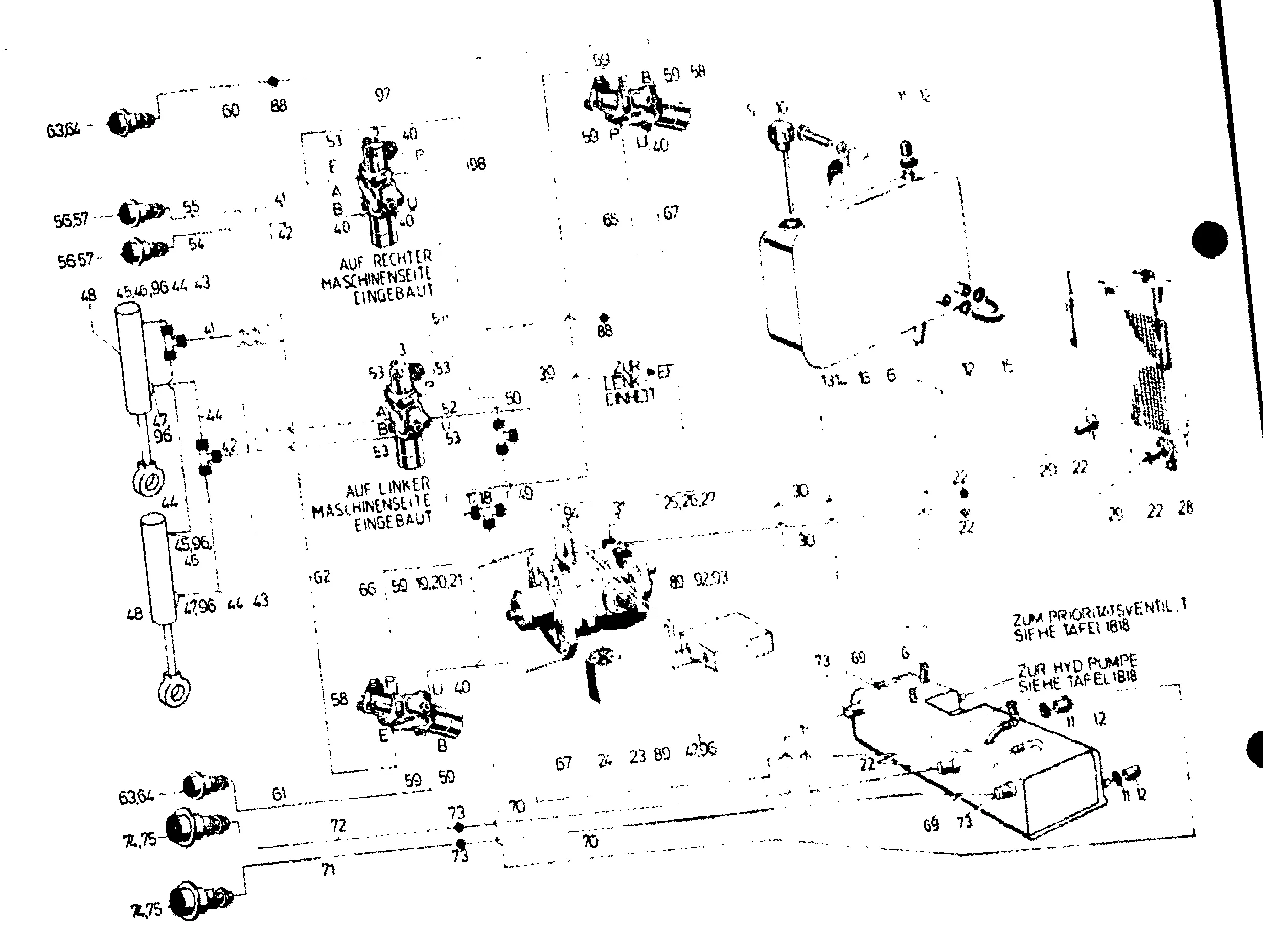 Hydraulikanlage mit hydr.Lenkung, mit Geräteantriebshydr. 8339011