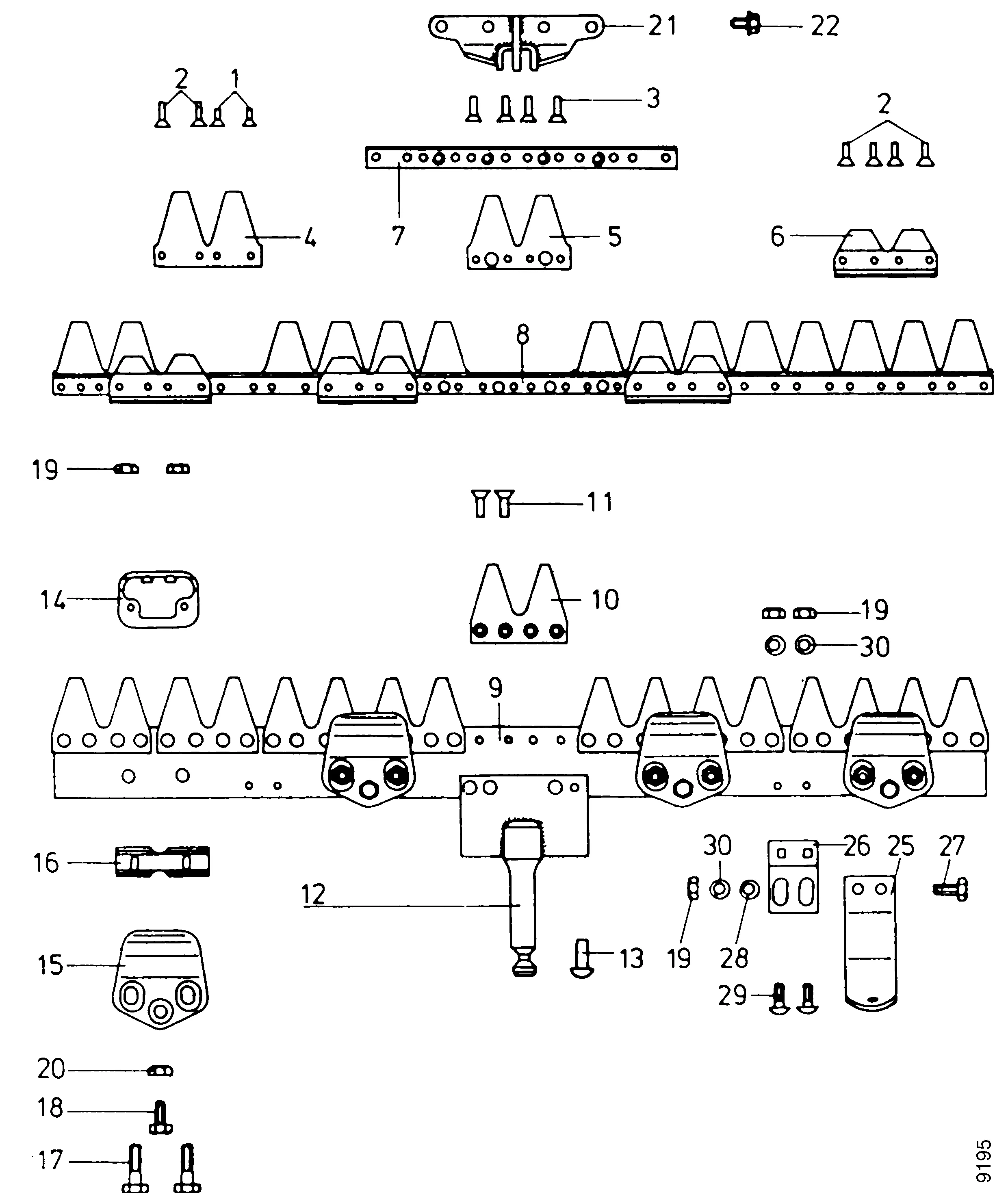 Barre de coupe universelle 5347 851