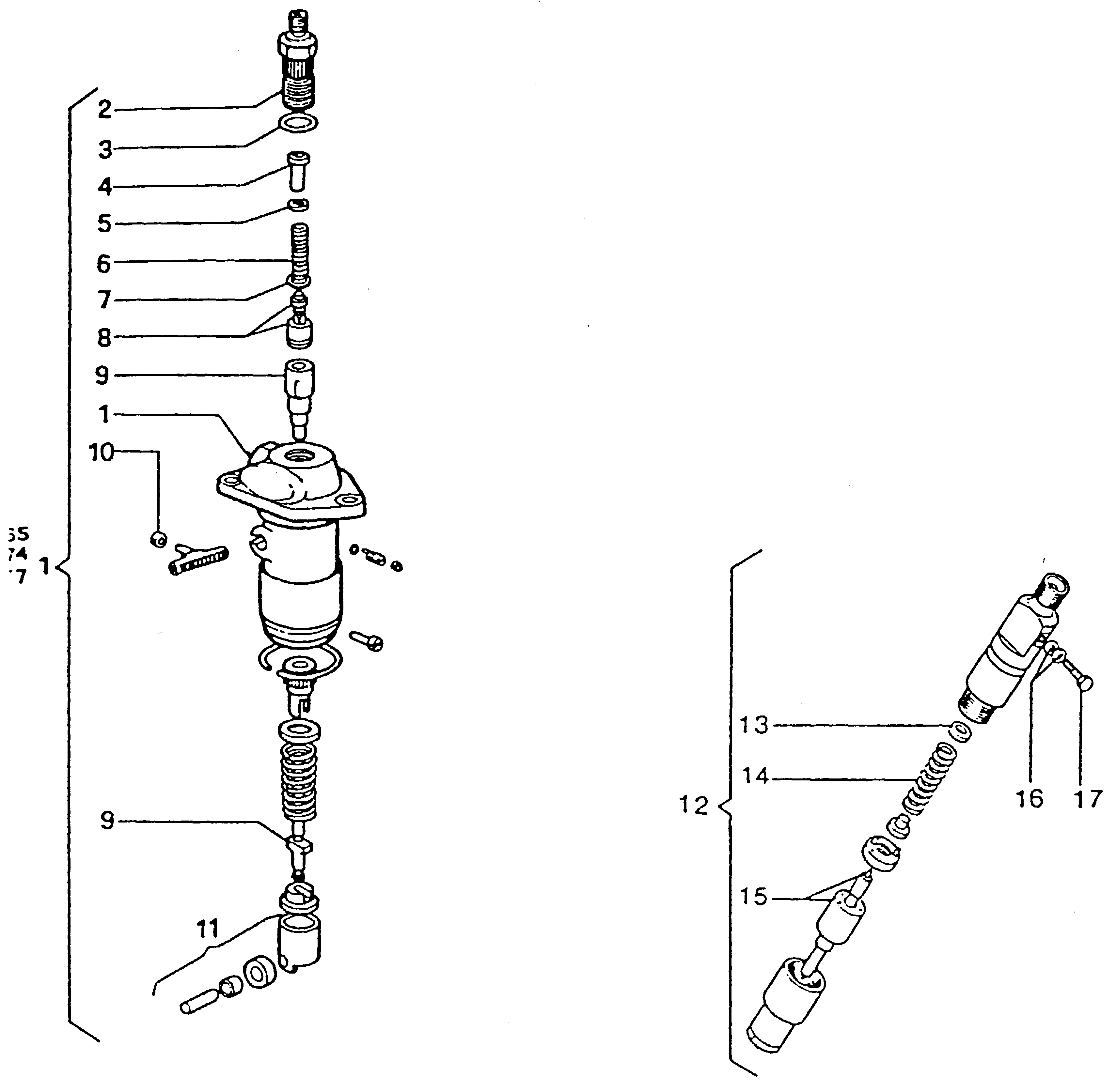Einspritzpumpe, Einspritzdüse