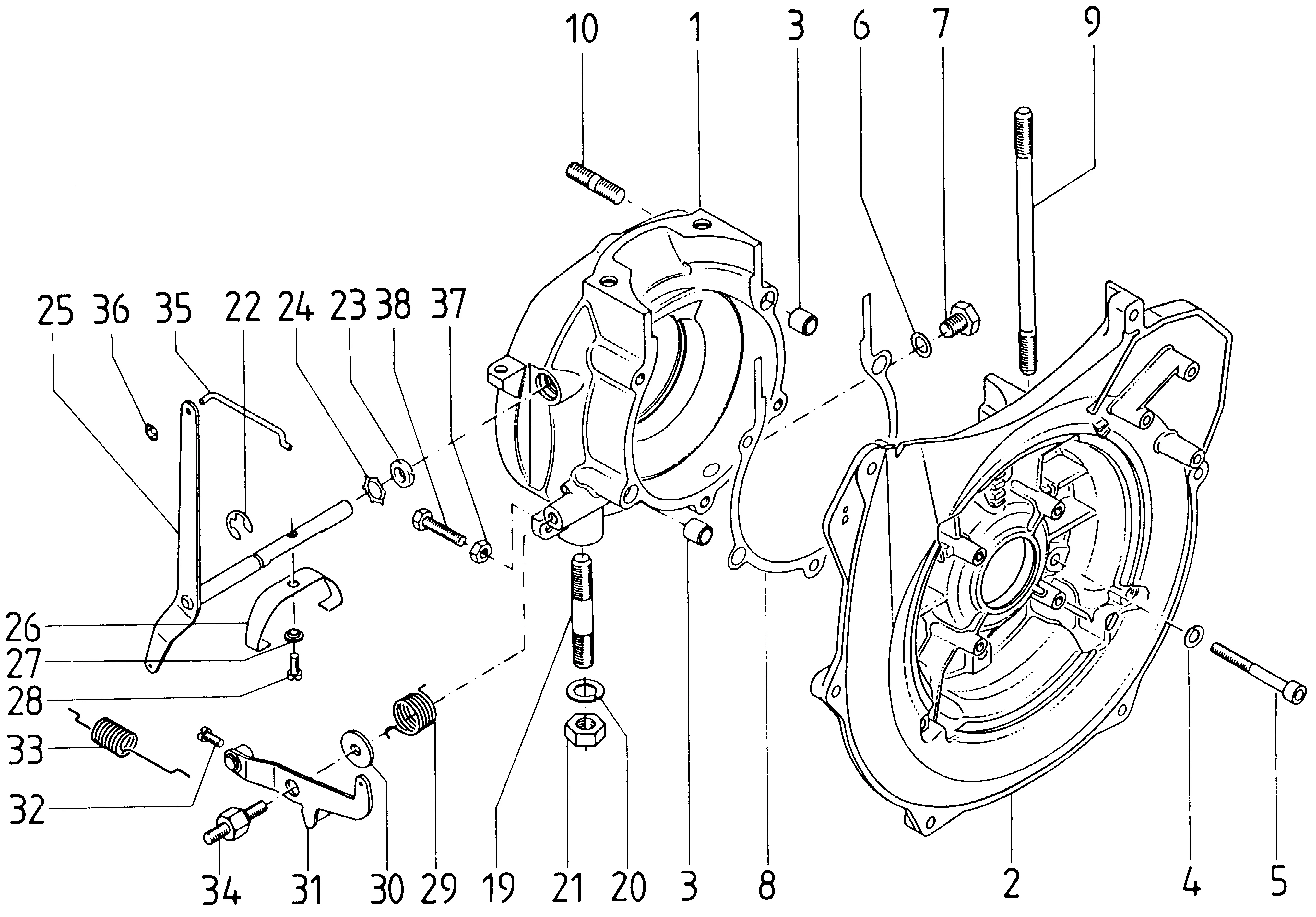 Kurbelgehäuse, Drehzahlregler