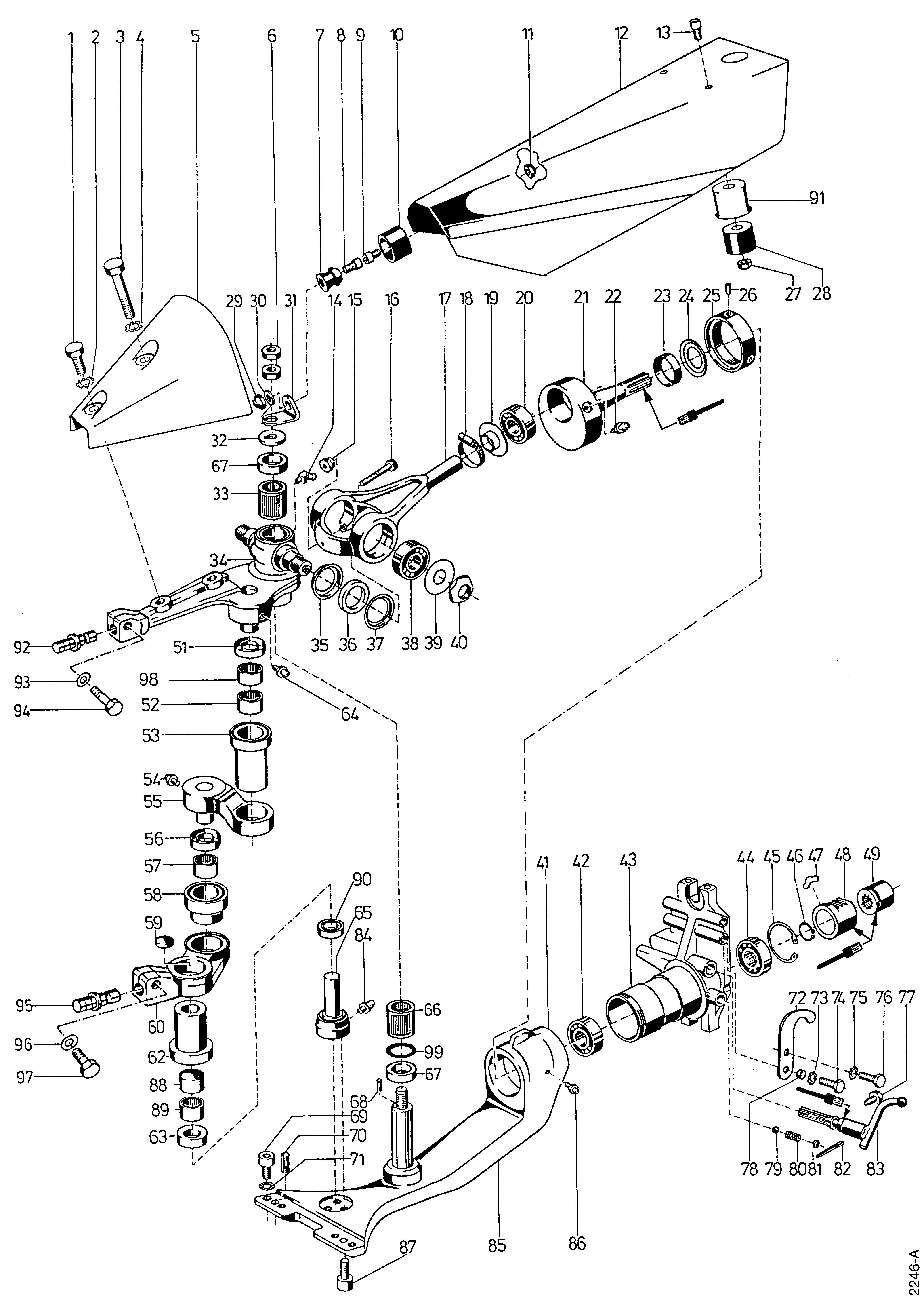 Mäheinrichtung Doppelmesser 5546 541