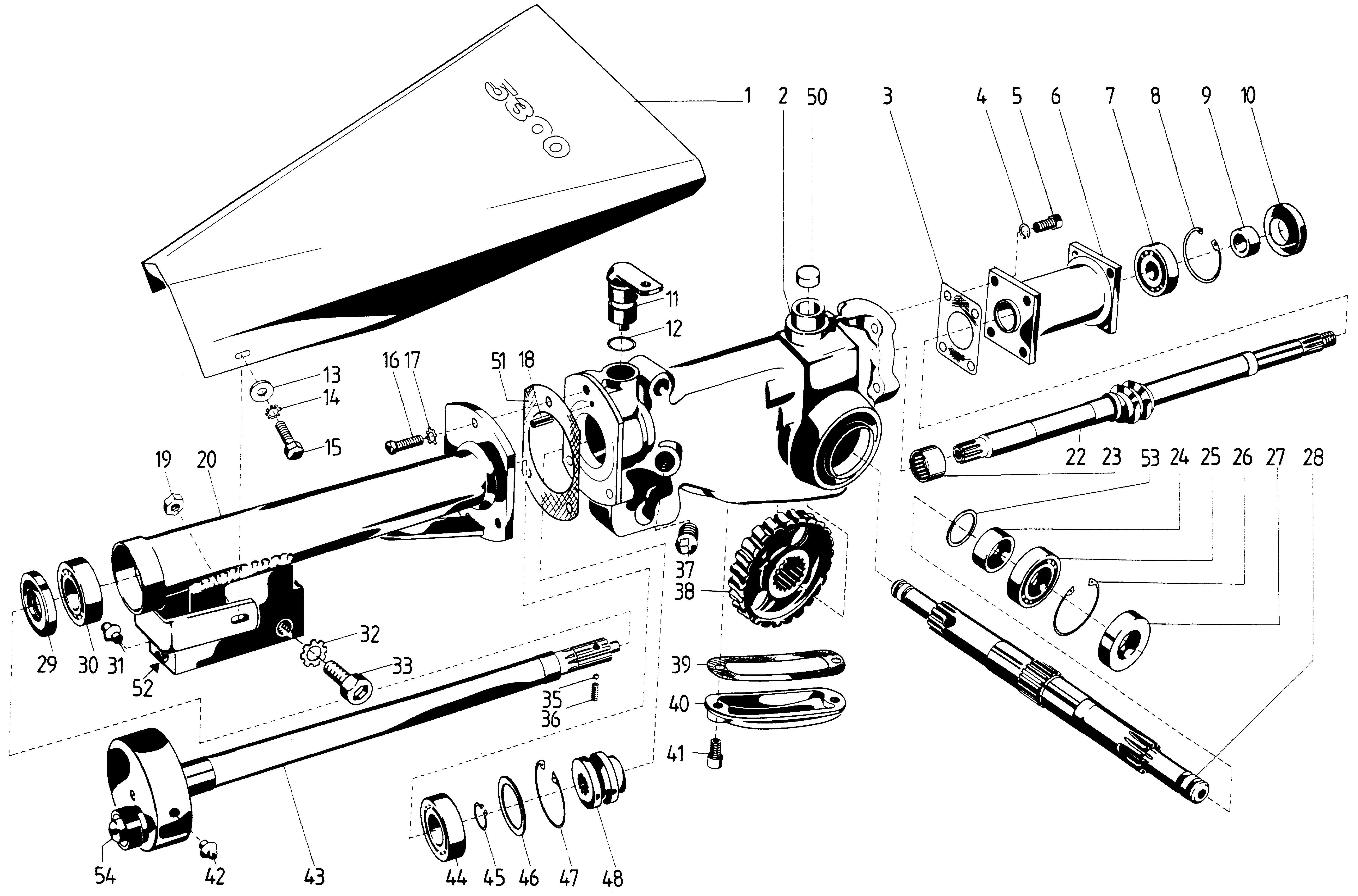 Transmission and cutter drive