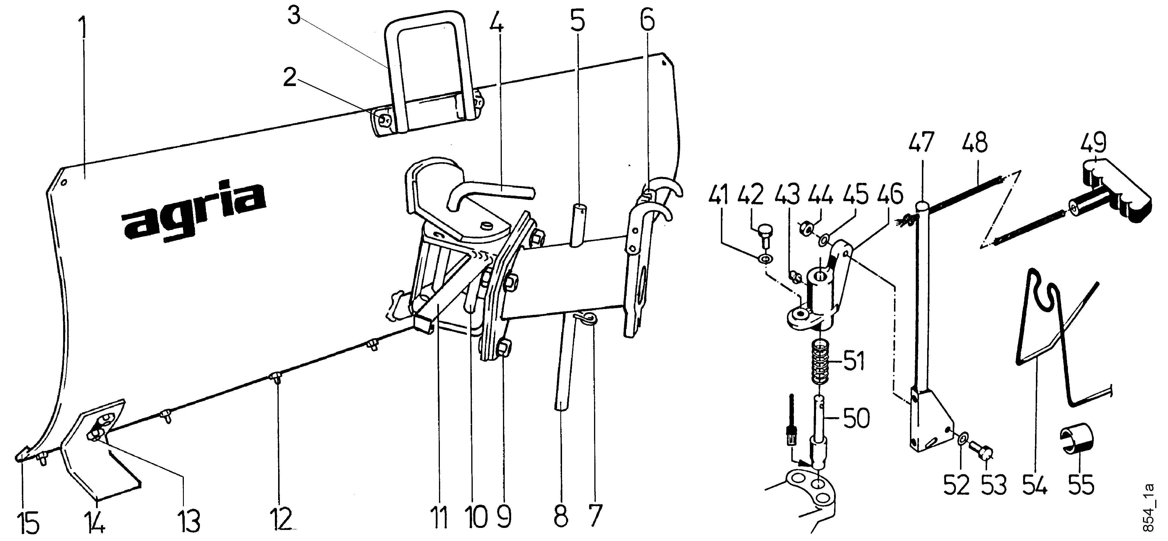 Anbau-Schneeräumer 125 cm 2496 011, 3496 011