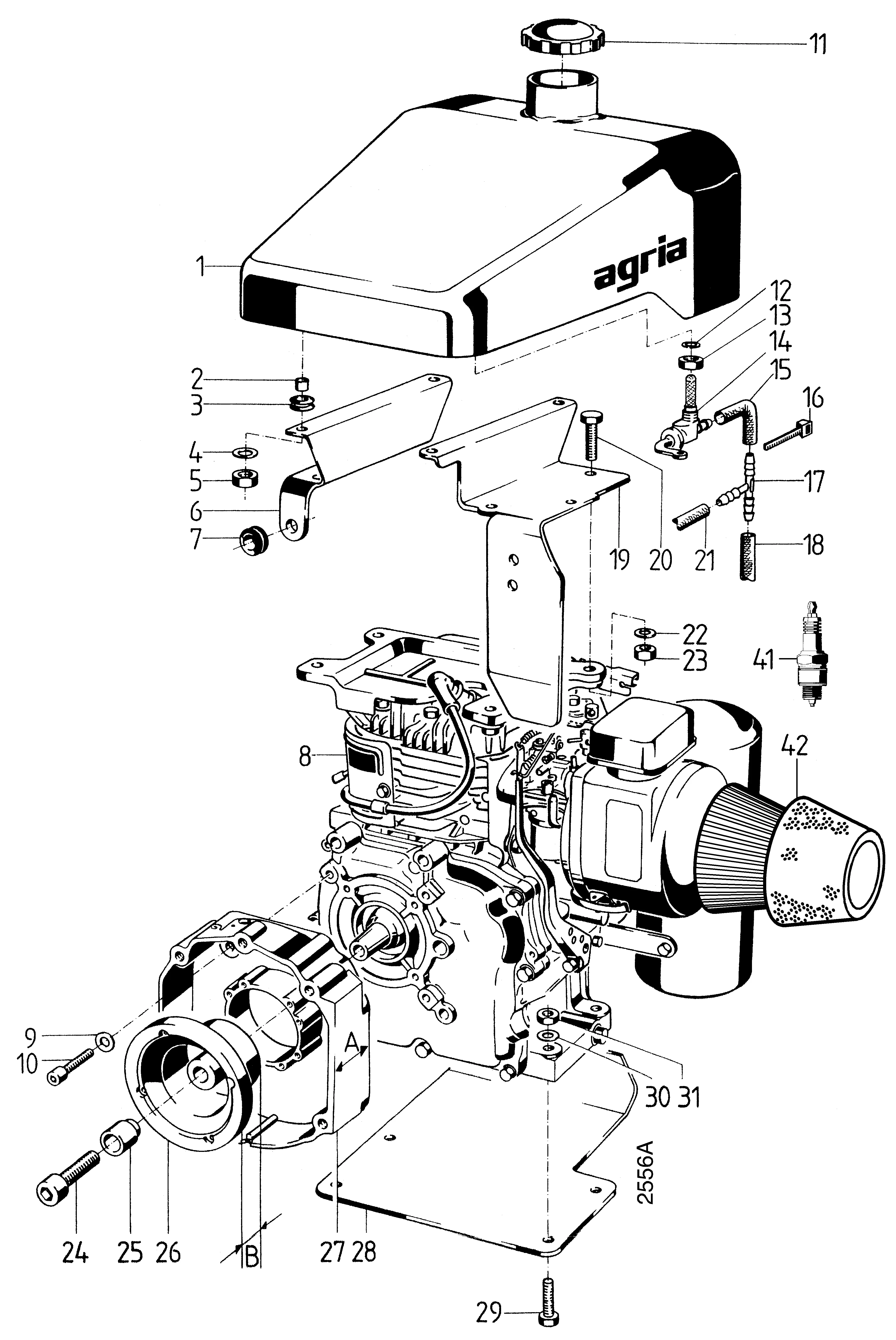 Anbauteile Motor Robin EY28