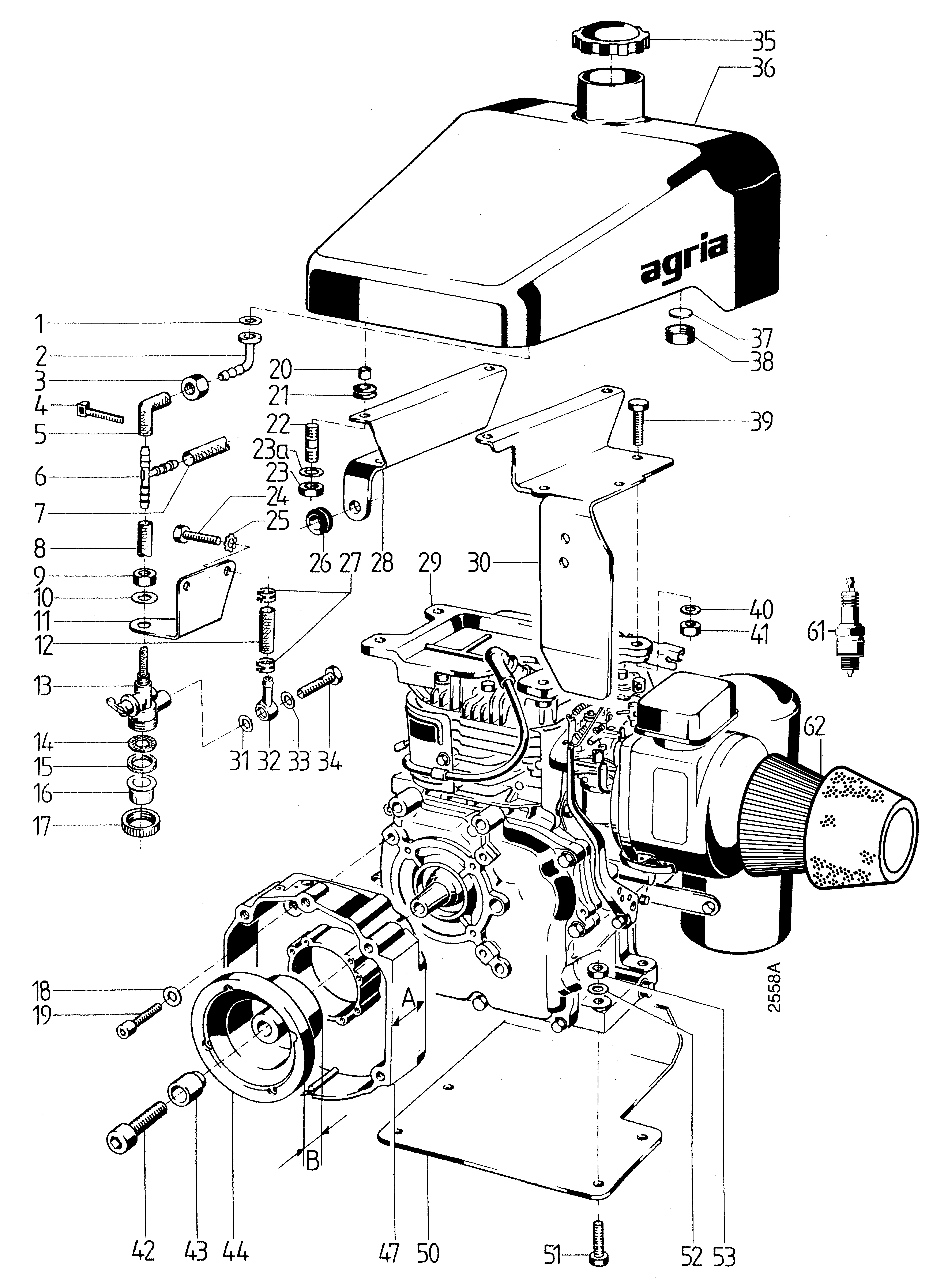 Anbauteile Motor Robin EY28