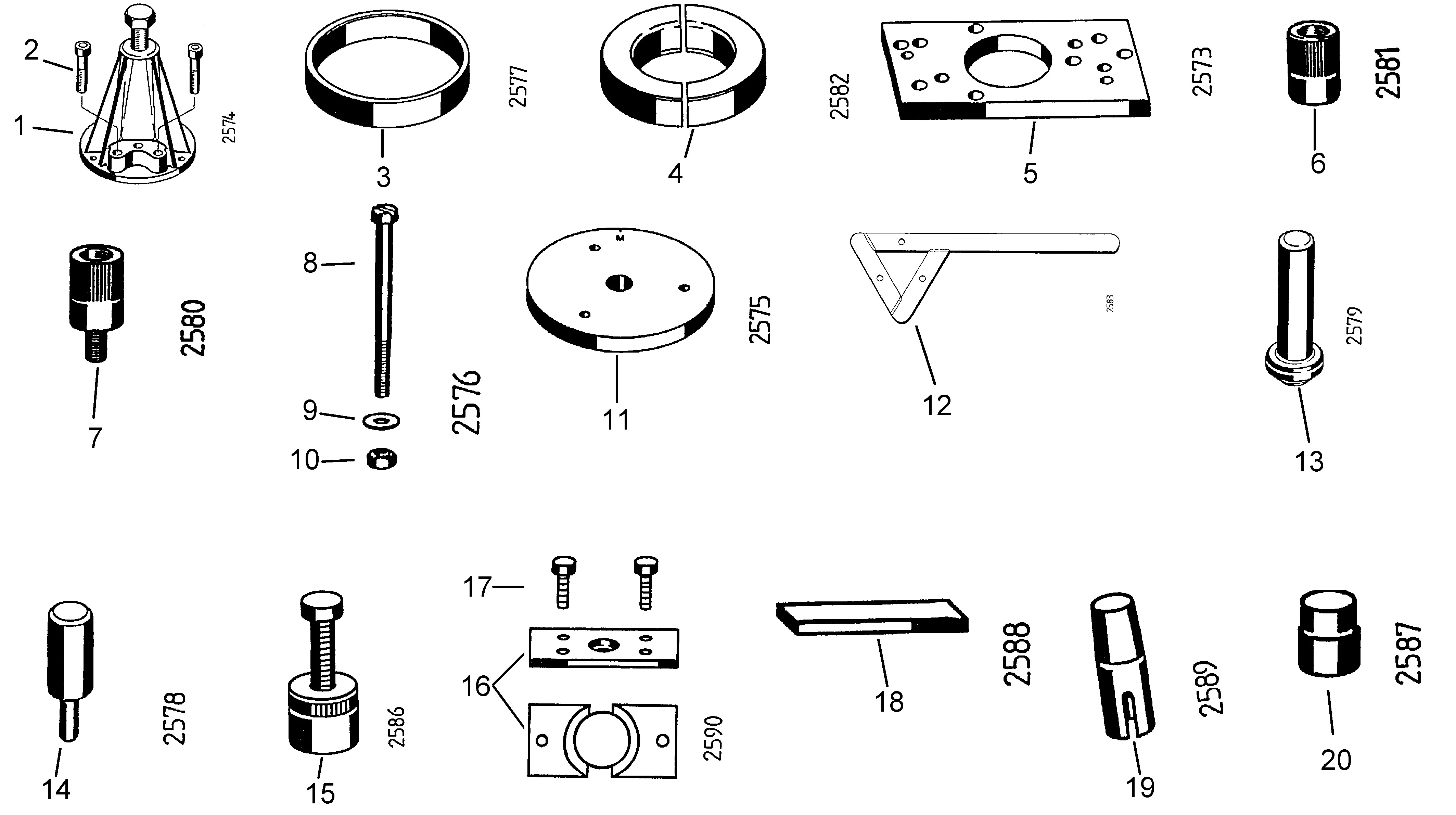 Montagewerkzeuge Rotax 150