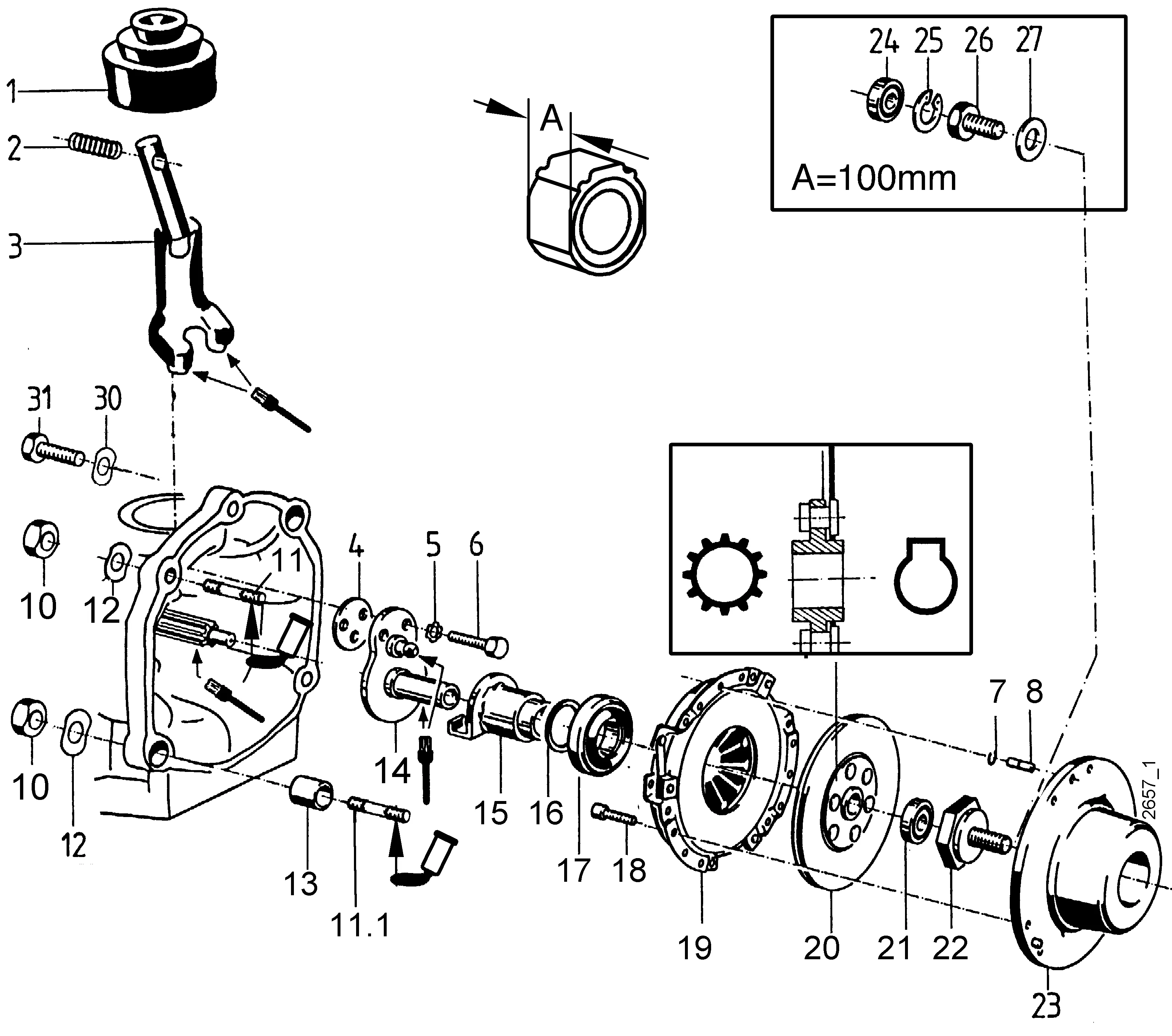 Einscheiben-Kupplung