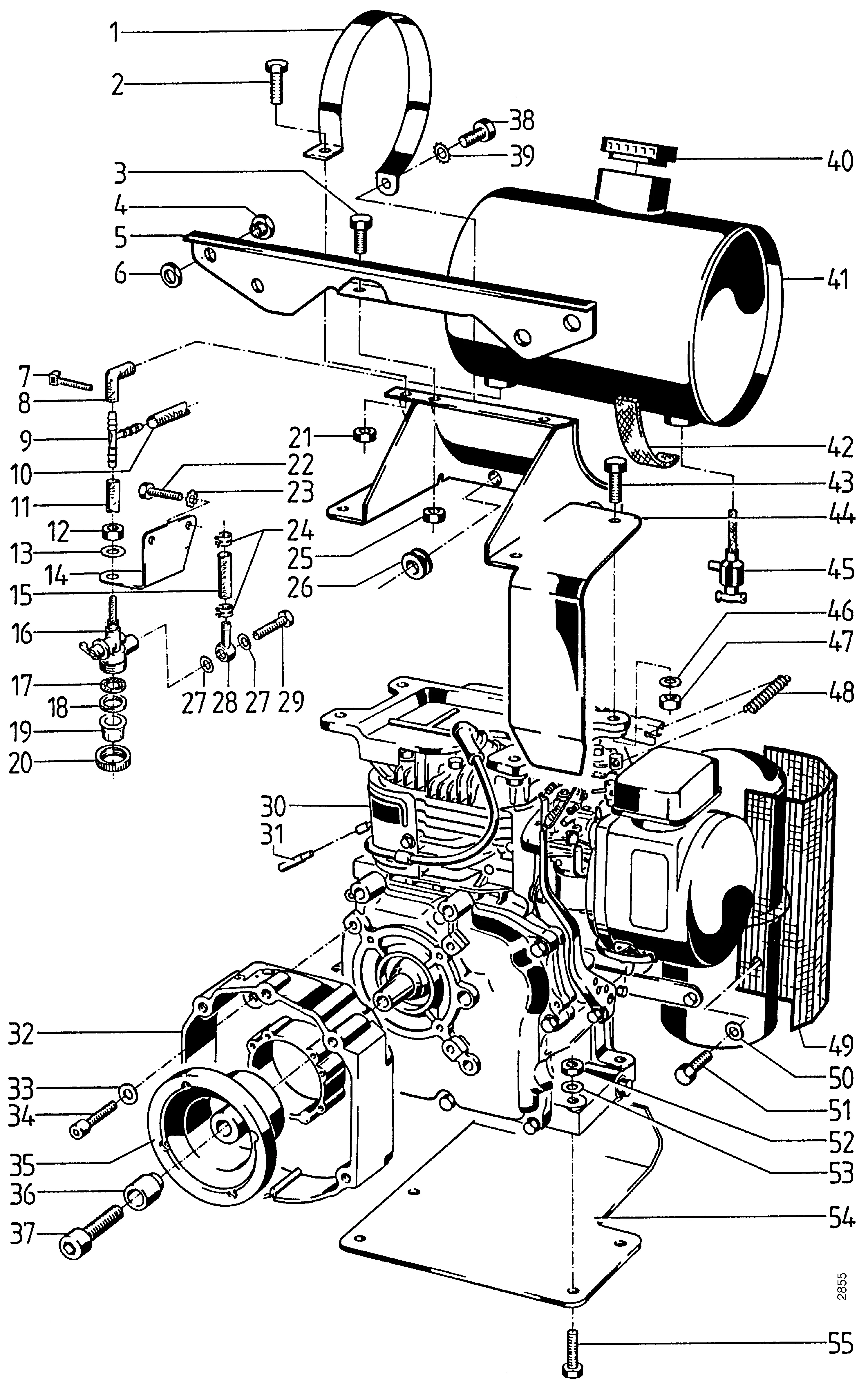 Moteur essence 4 temps Robin EY 28 D