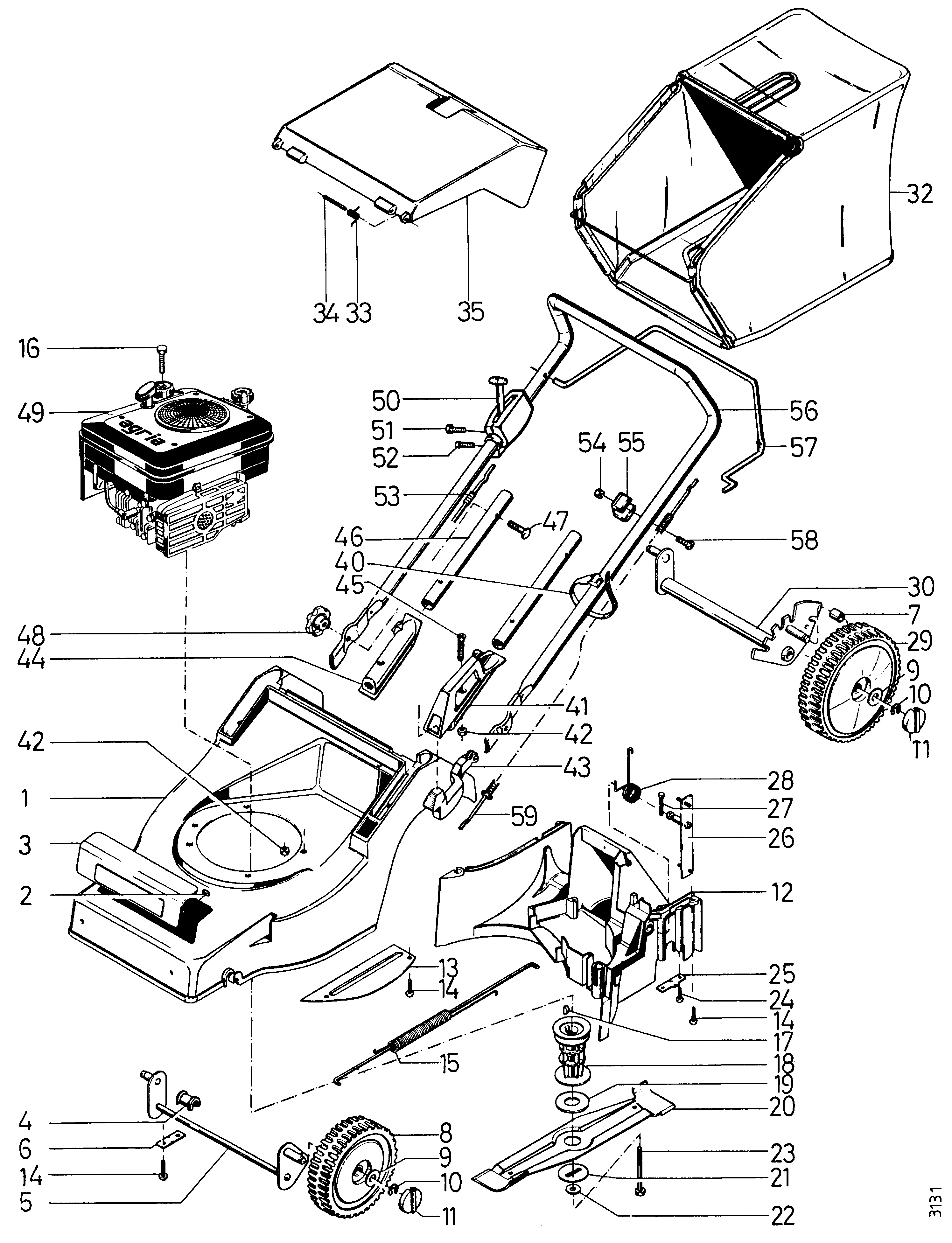 Rasenmäher, Benzin, 40 cm 5200 839
