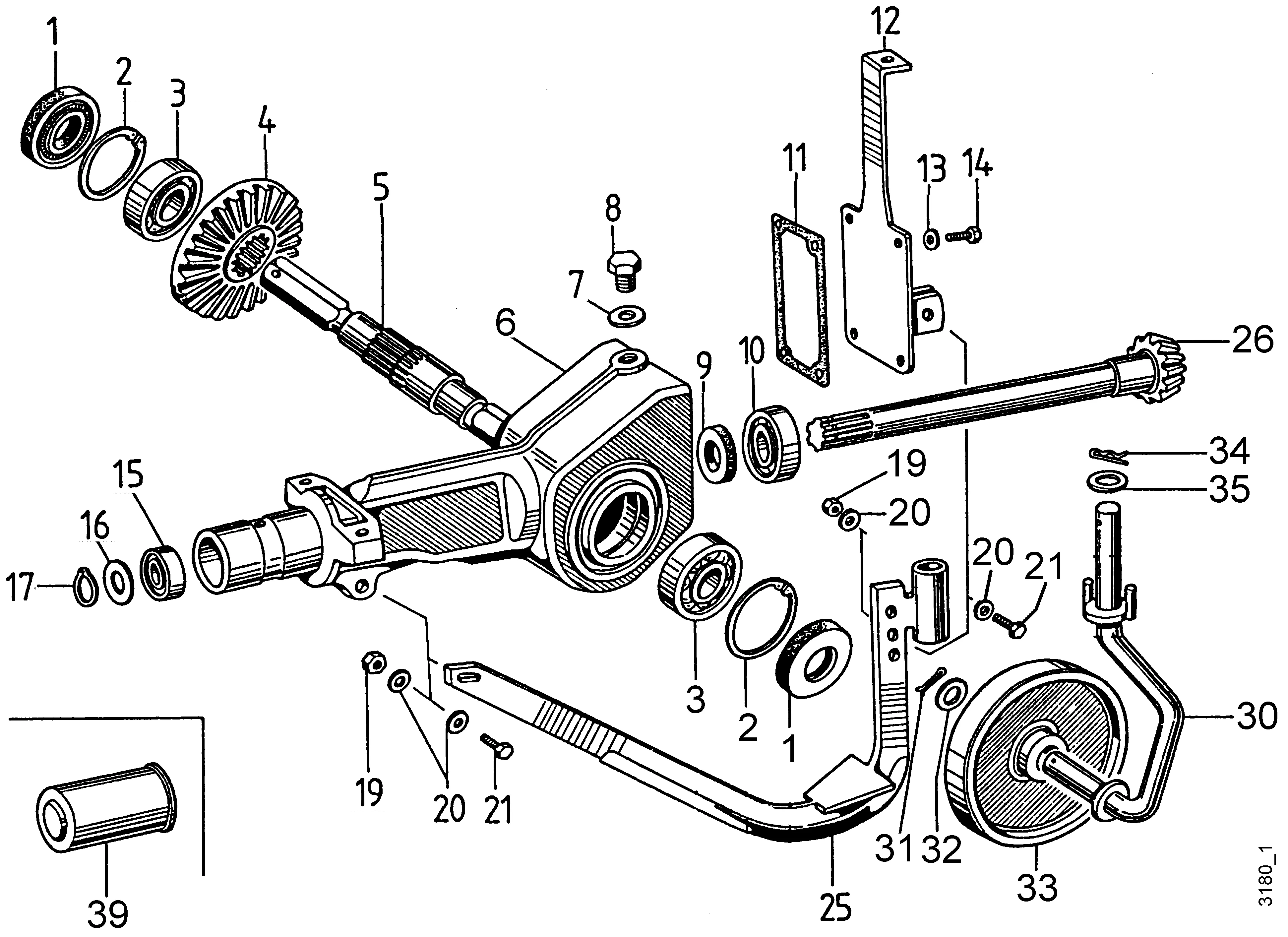 Hackgetriebe 3601 011