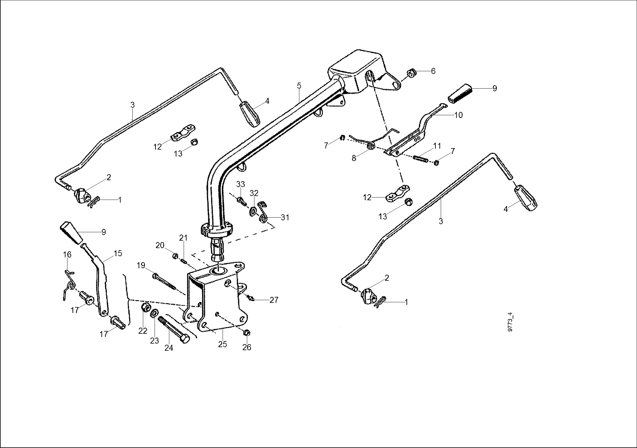 Mancheron inférieur, tiges cde