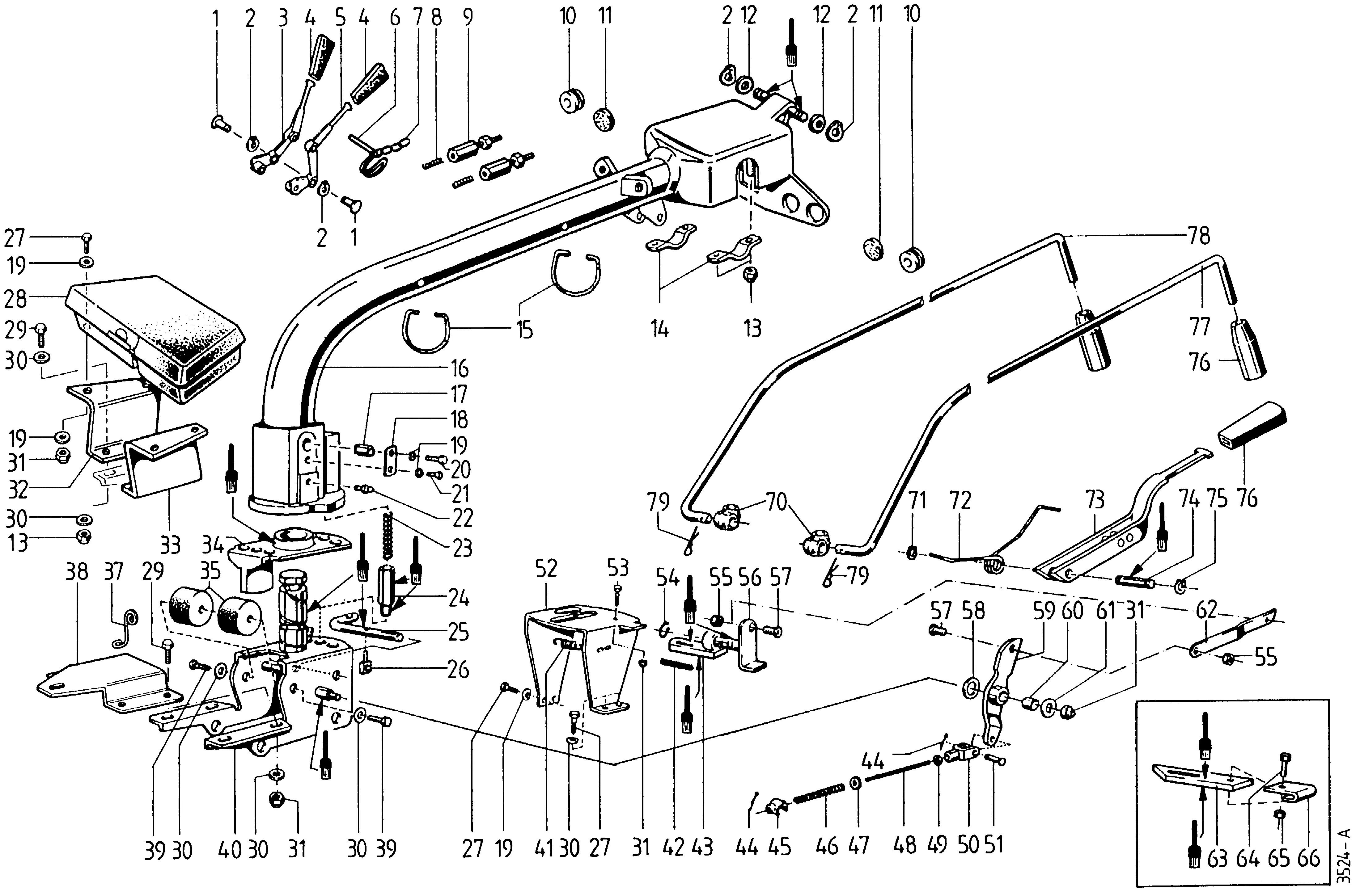 Mancheron inférieur, tiges cde