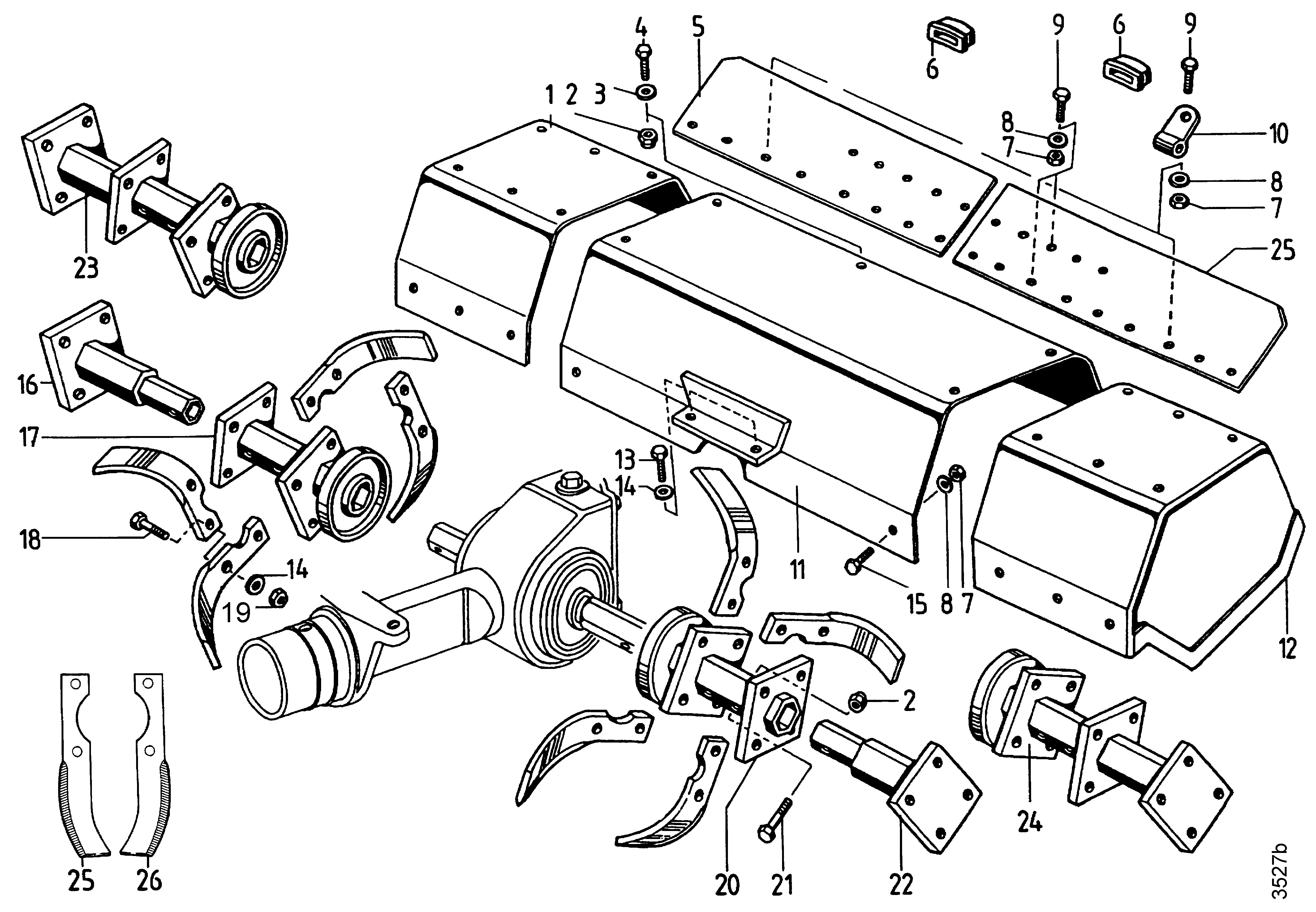 Hackwerkzeug, Schutzhaube