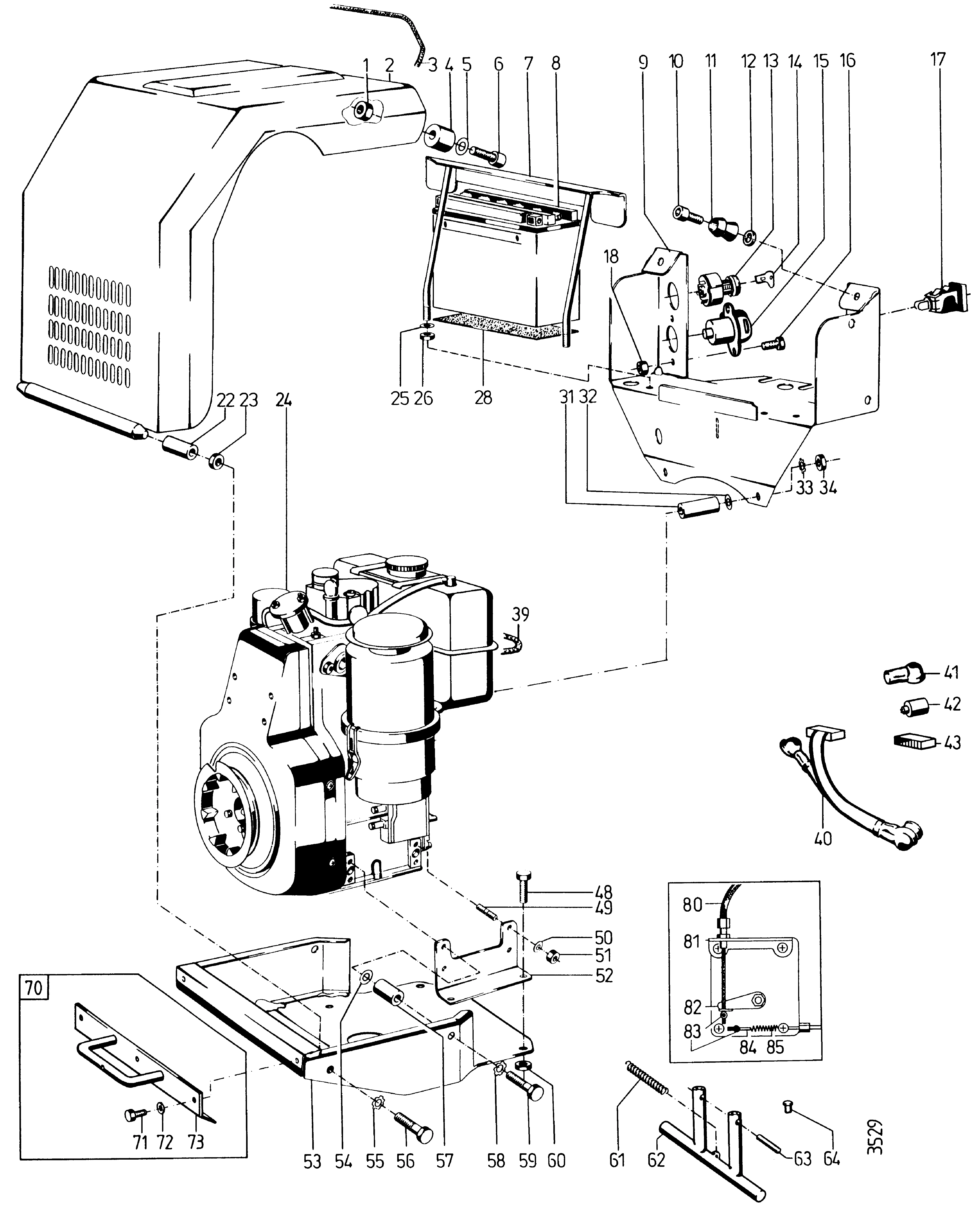 Anbauteile Motor 6LD400-Rev