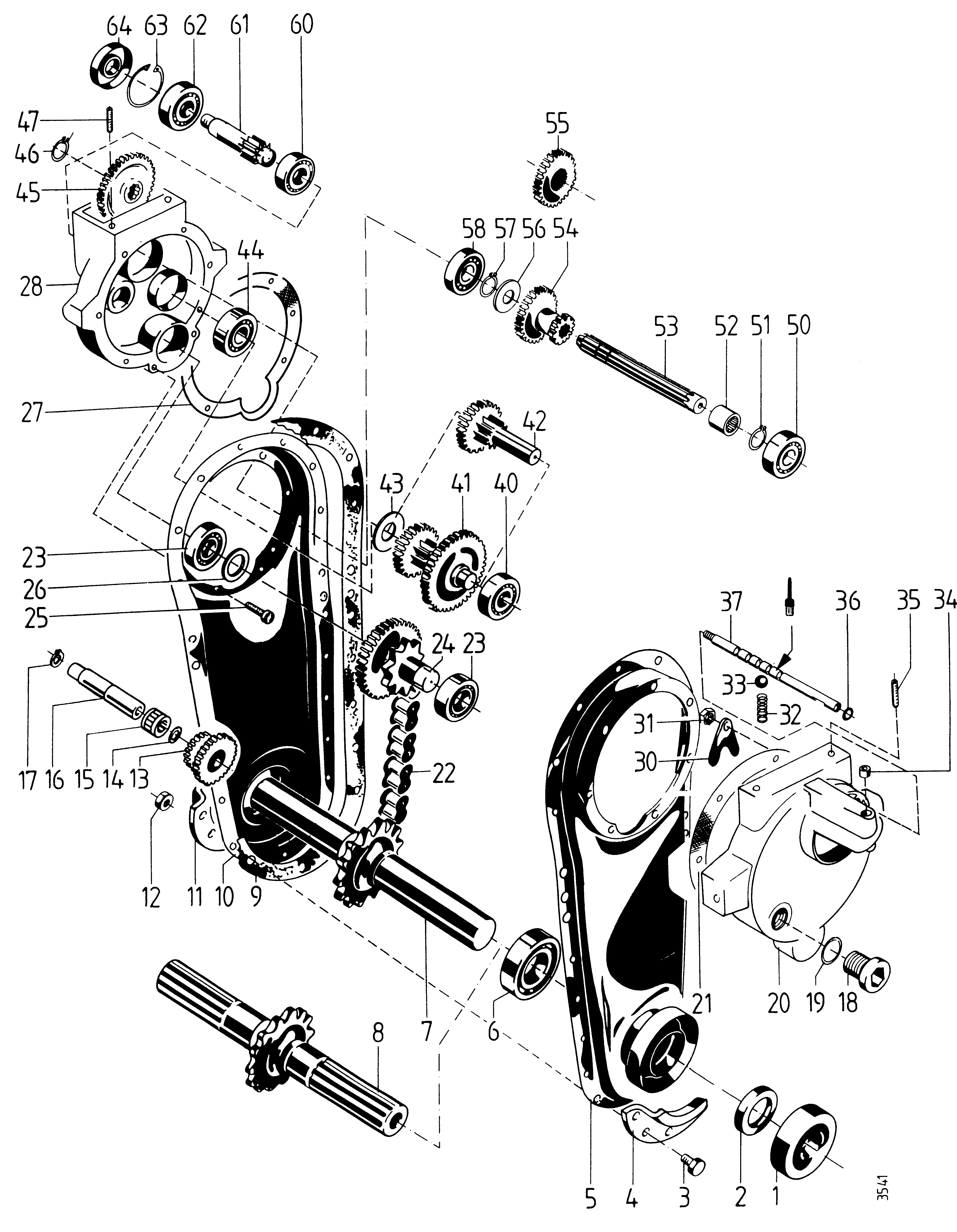 Transmission de binage