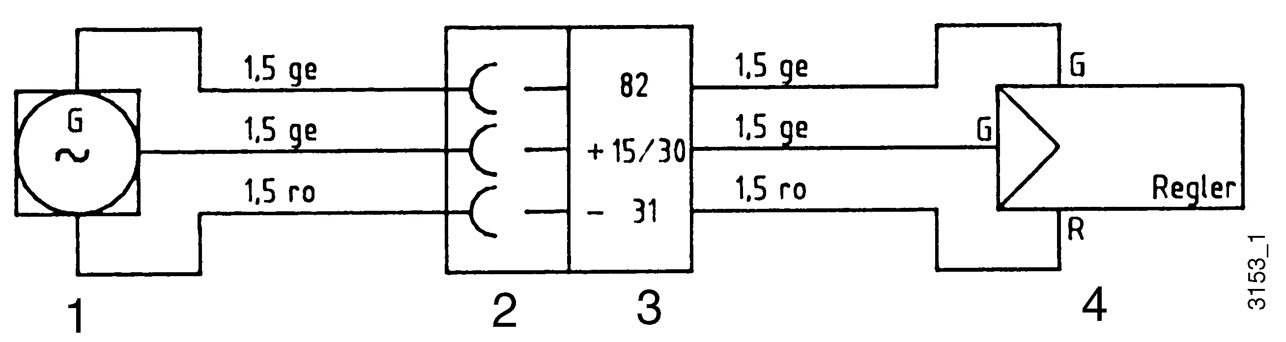 Elektro-Schaltplan Generator, Steckdose, Anhänger