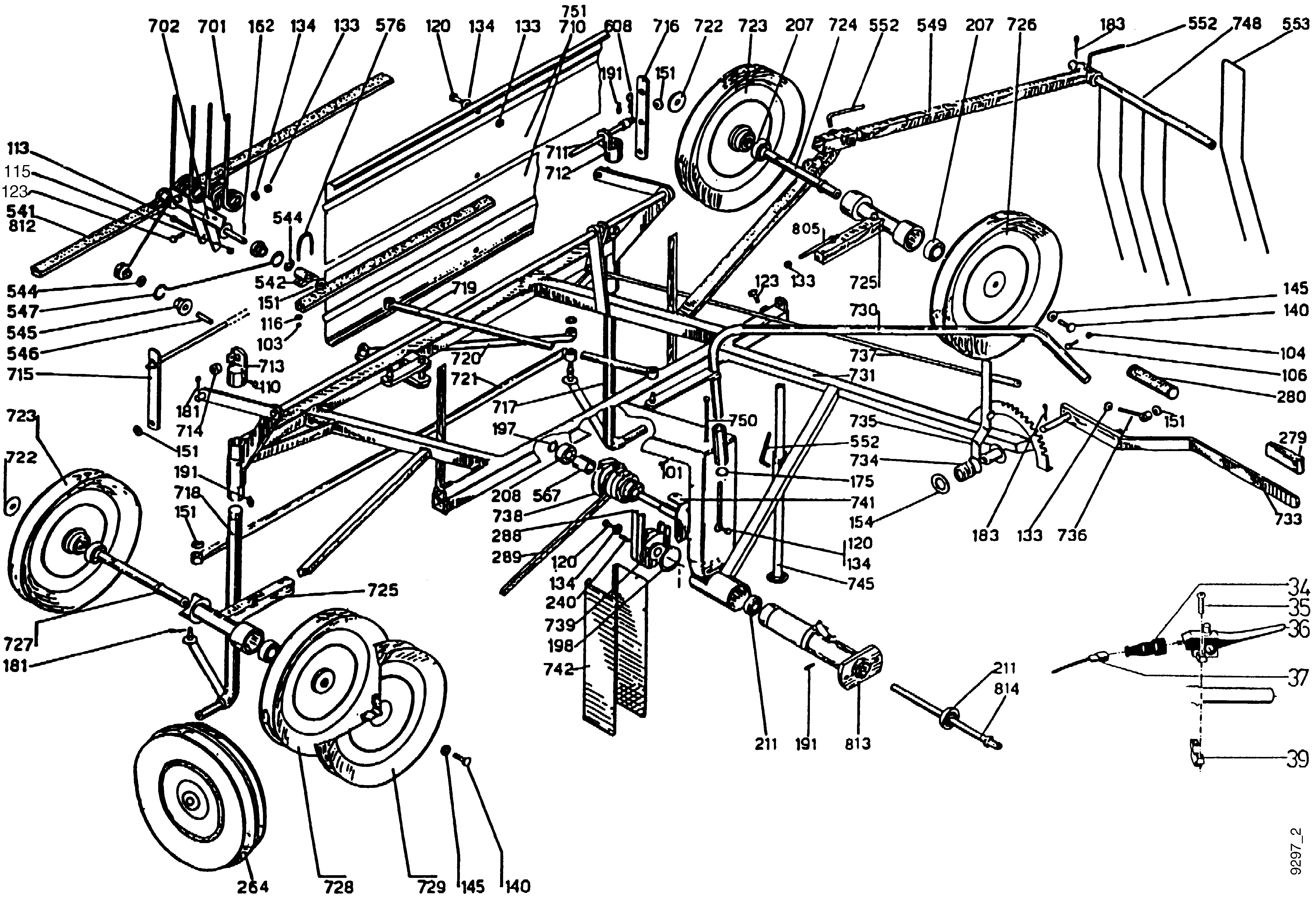 Râteau faneur 1,60 m 5829 011